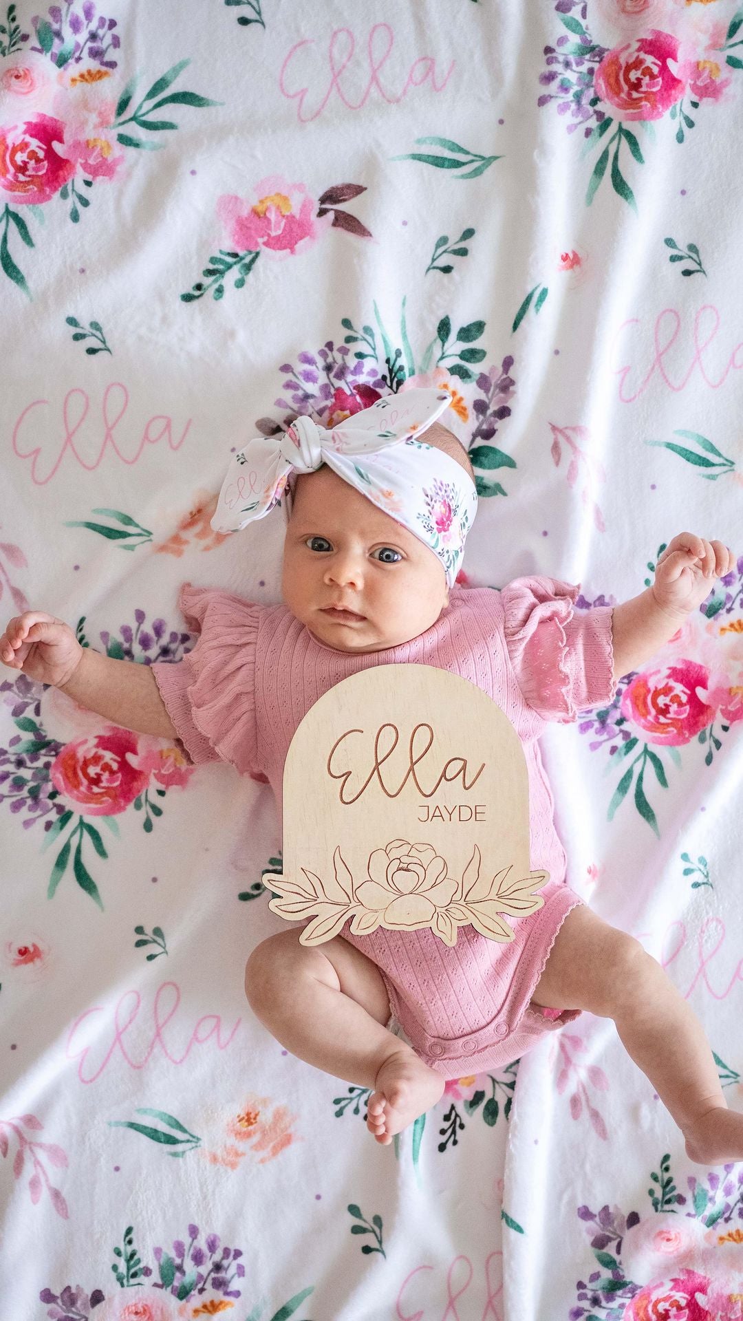 Spring Blooms - Personalised Keepsake Blanket
