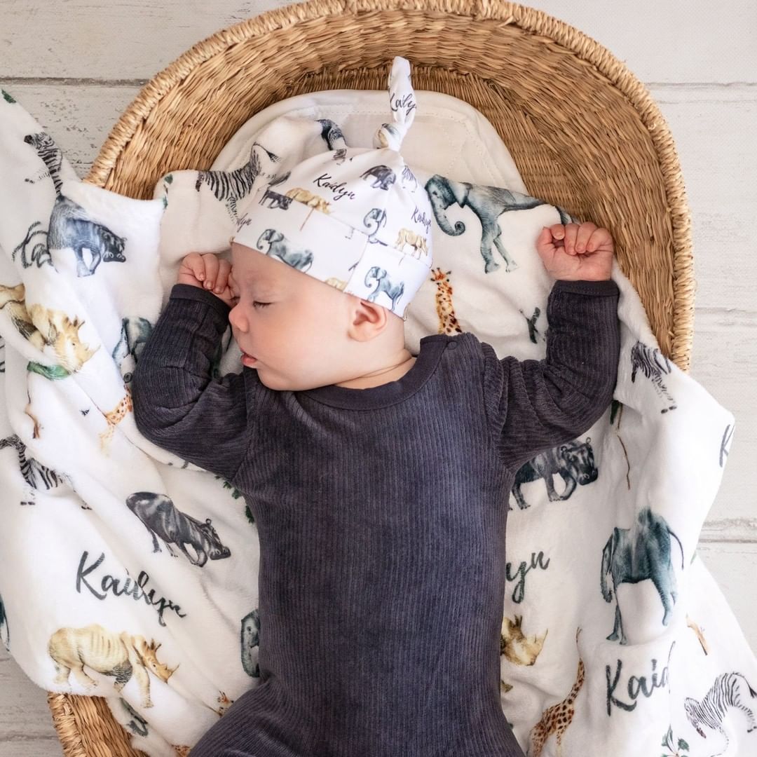 Safari - Personalised Minky Blanket