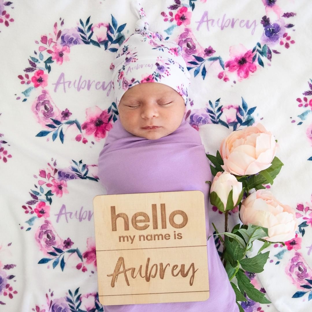 June Wreath - Personalised Keepsake Blanket