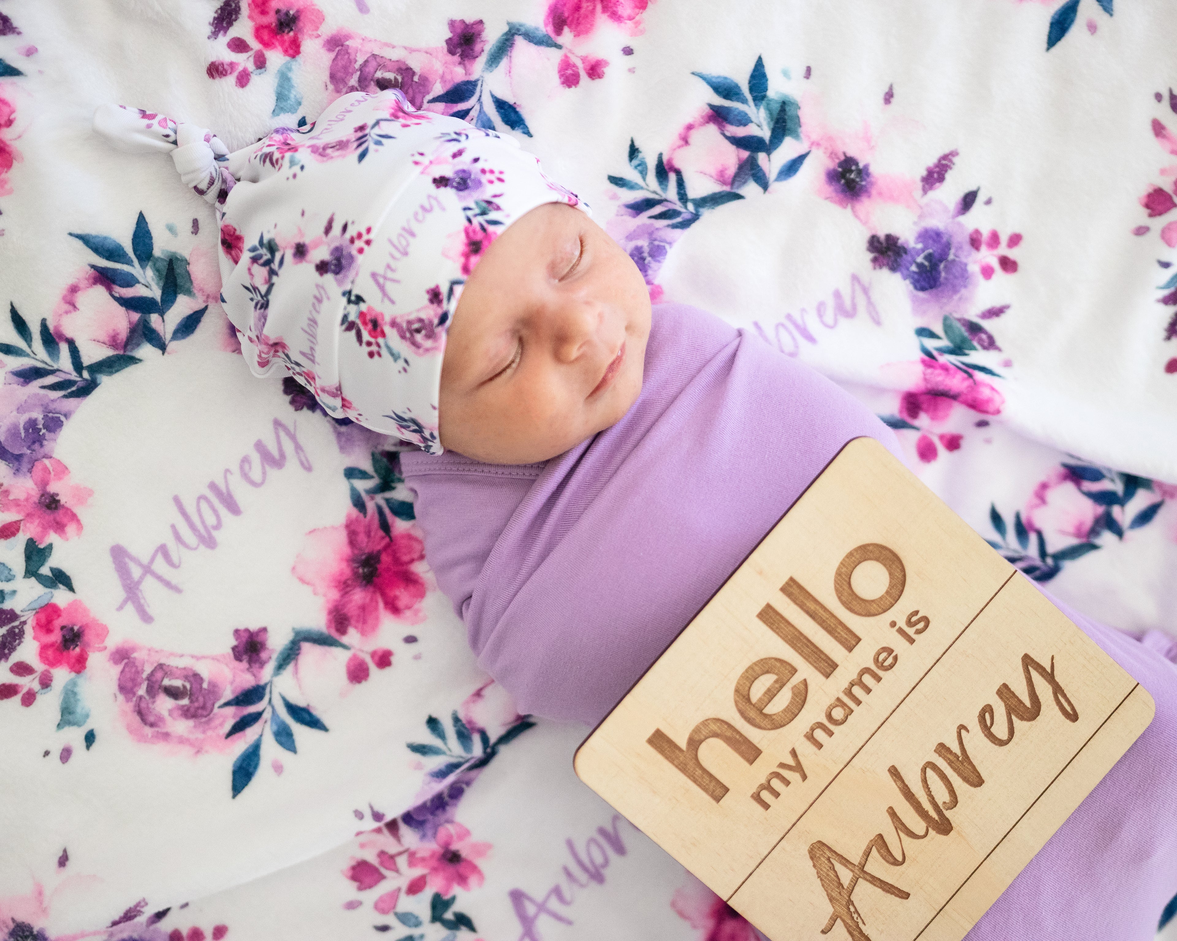 June Wreath - Personalised Keepsake Blanket