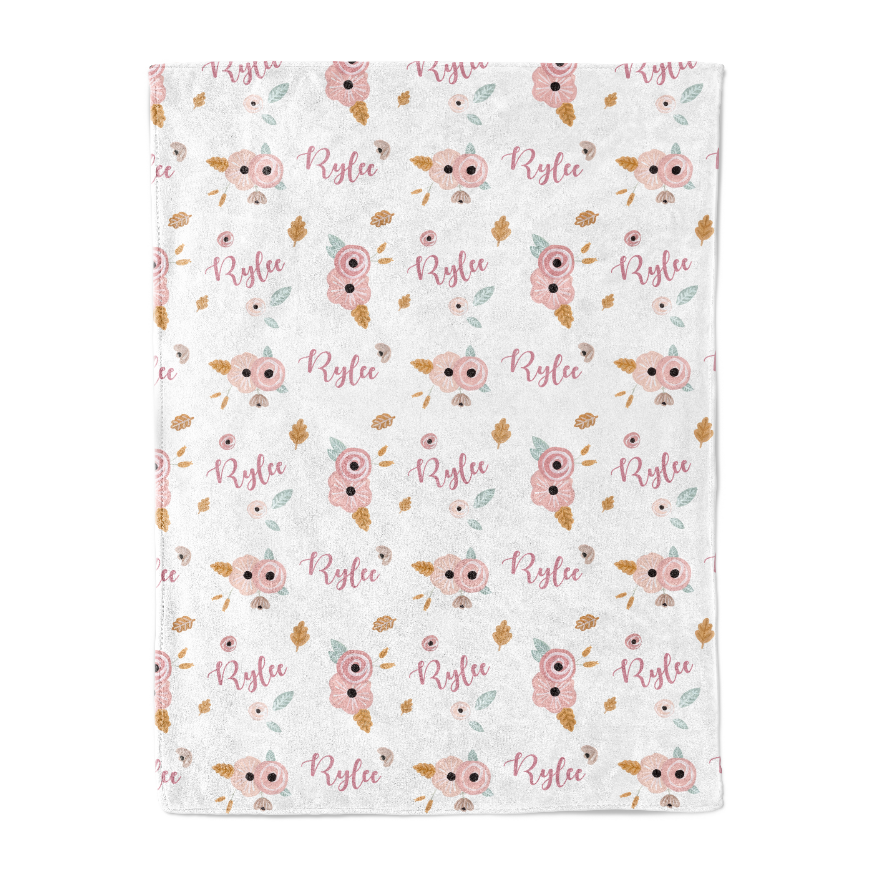 Autumn Floral - Personalised Keepsake Blanket