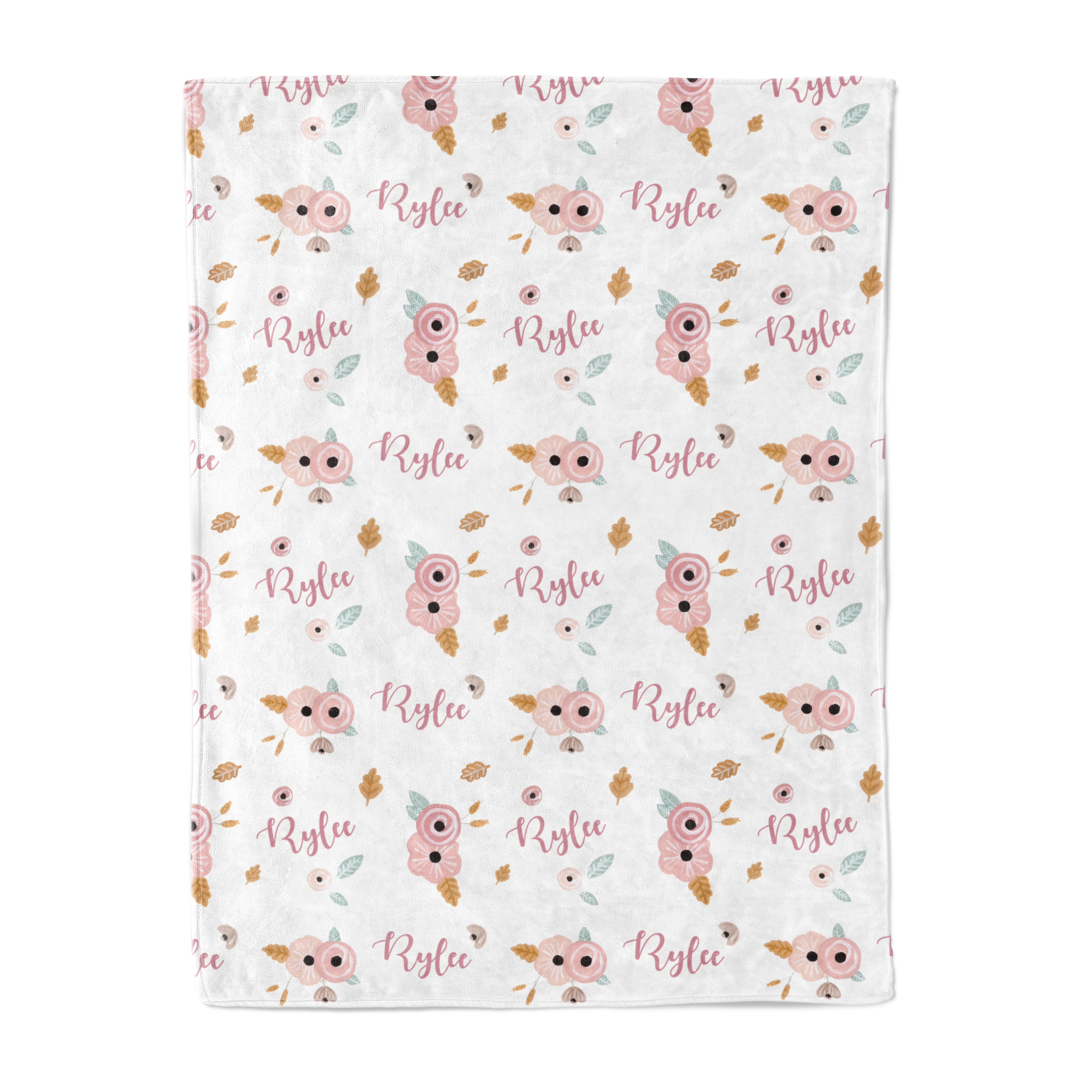 Autumn Floral - Personalised Keepsake Blanket