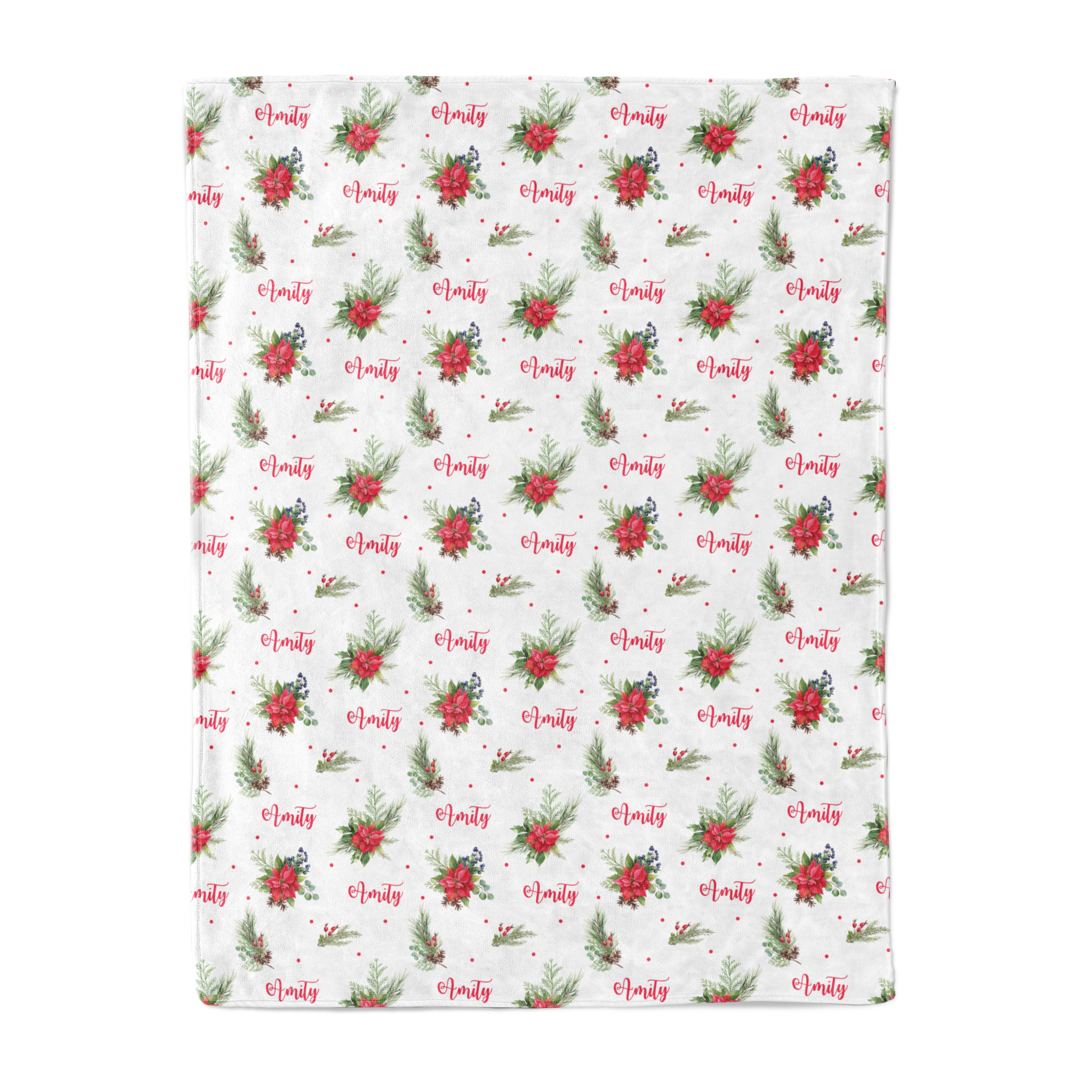 Christmas Floral - Personalised Keepsake Blankie