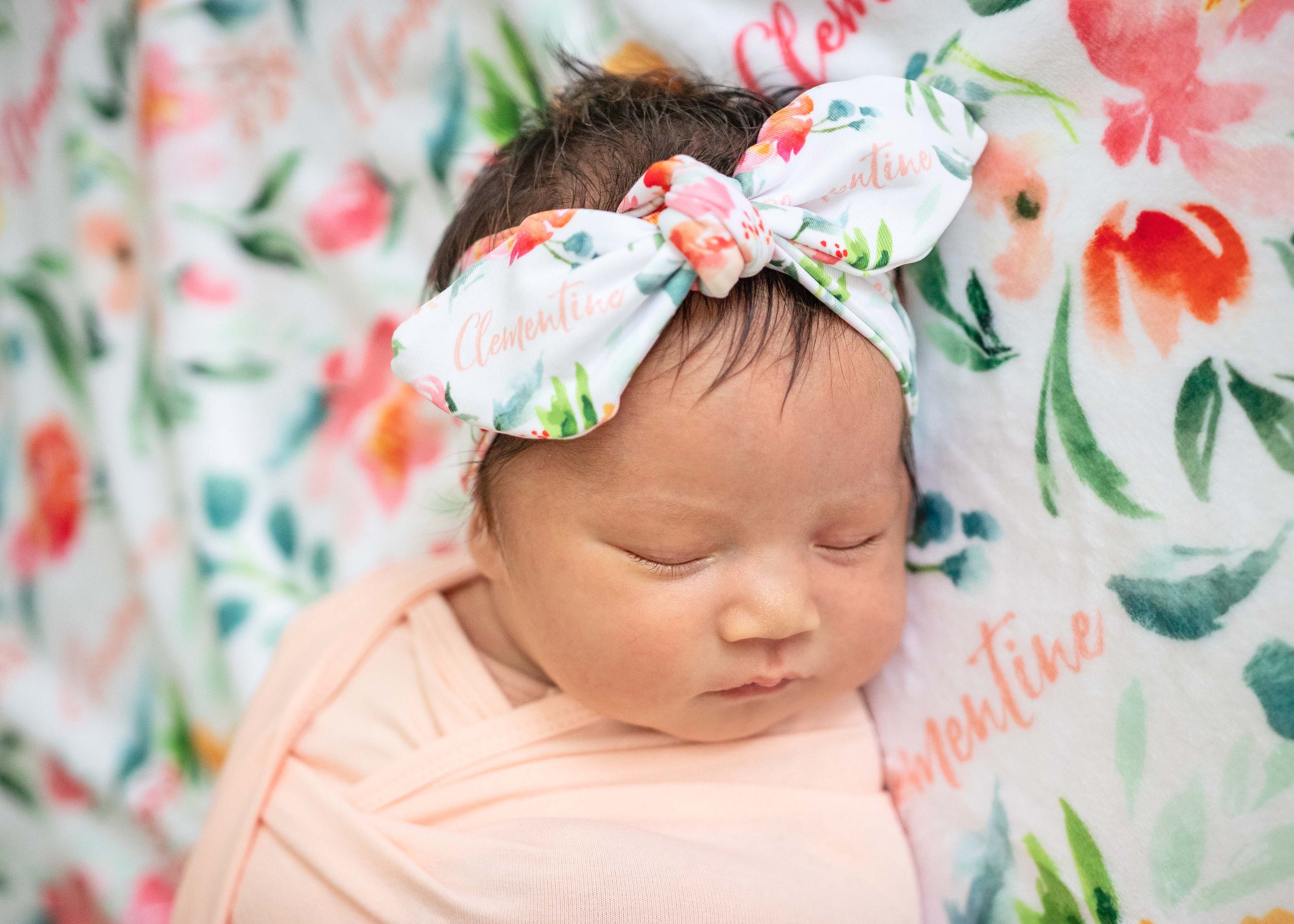 Summer Blooms - Personalised Keepsake Blanket