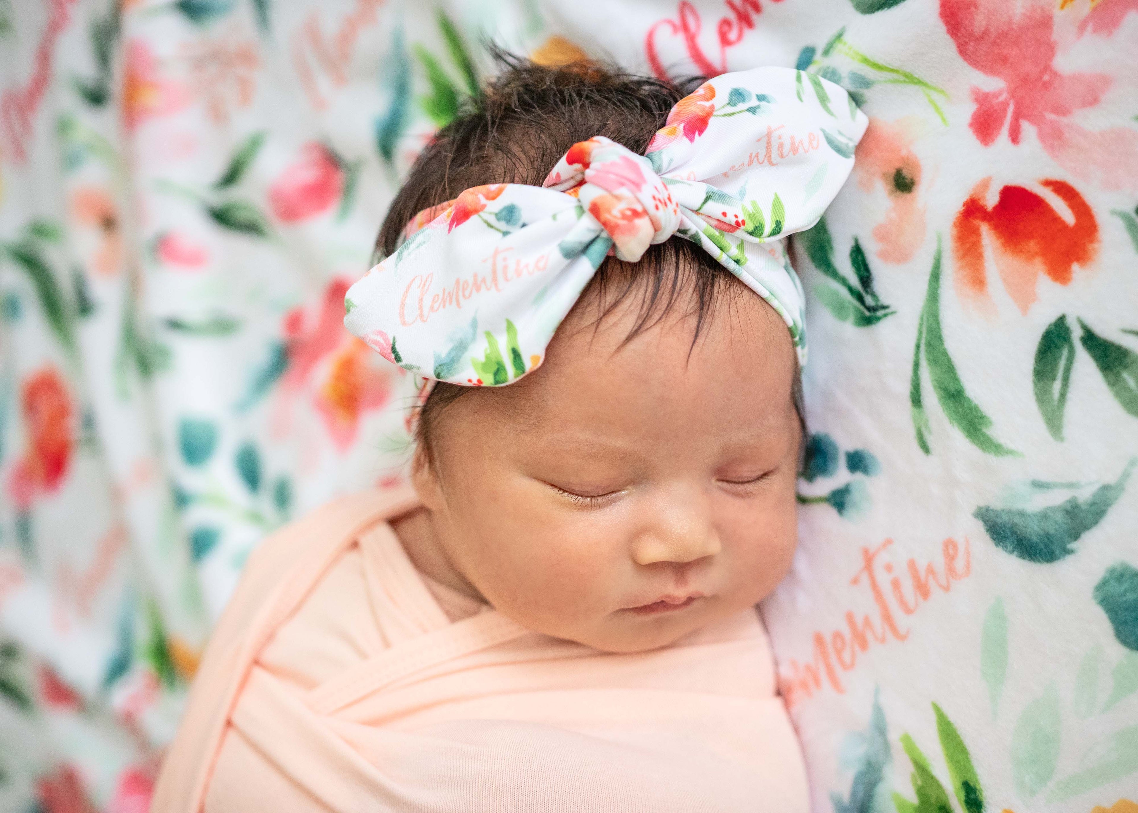 Summer Blooms - Personalised Keepsake Blanket