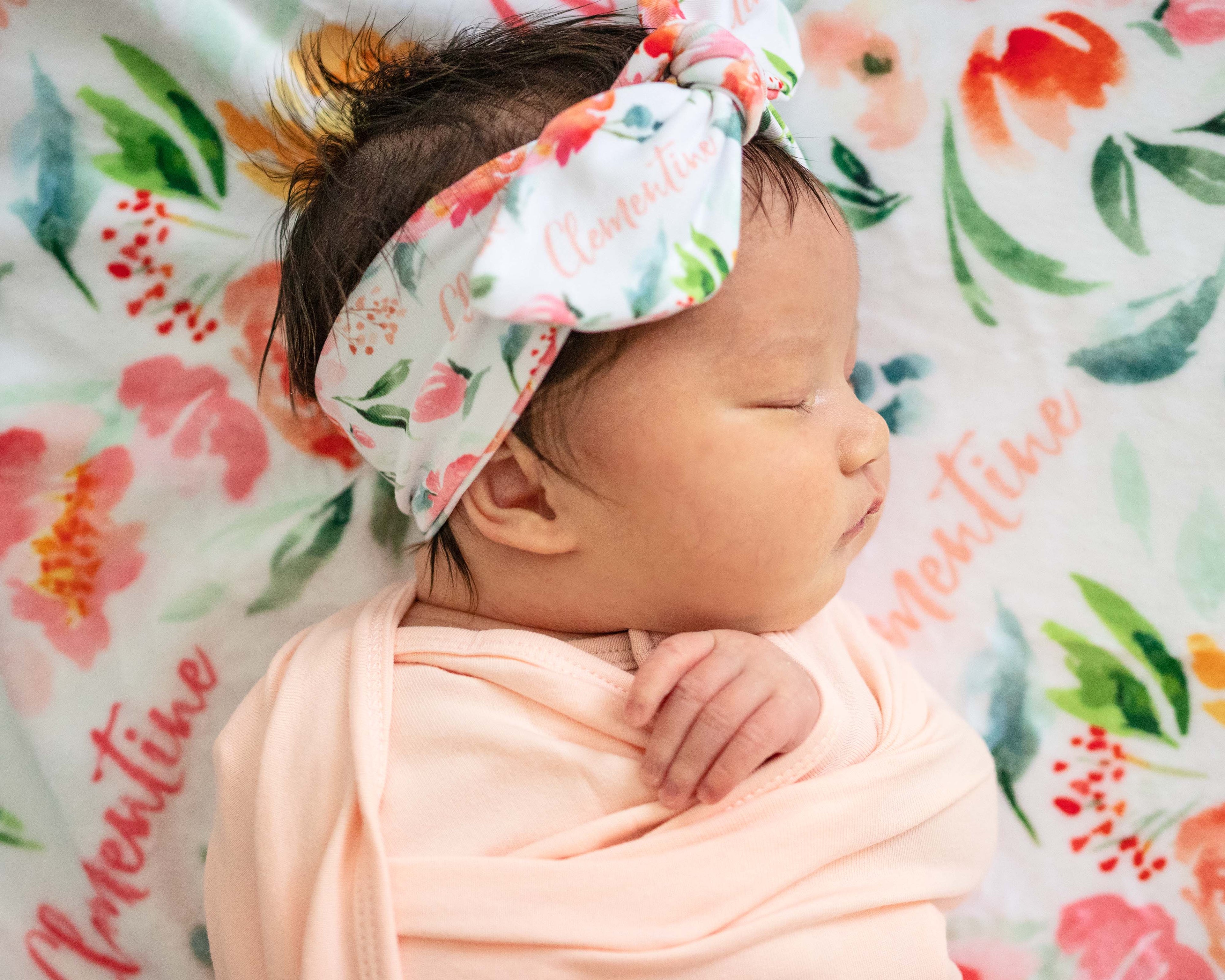 Summer Blooms - Personalised Keepsake Blanket