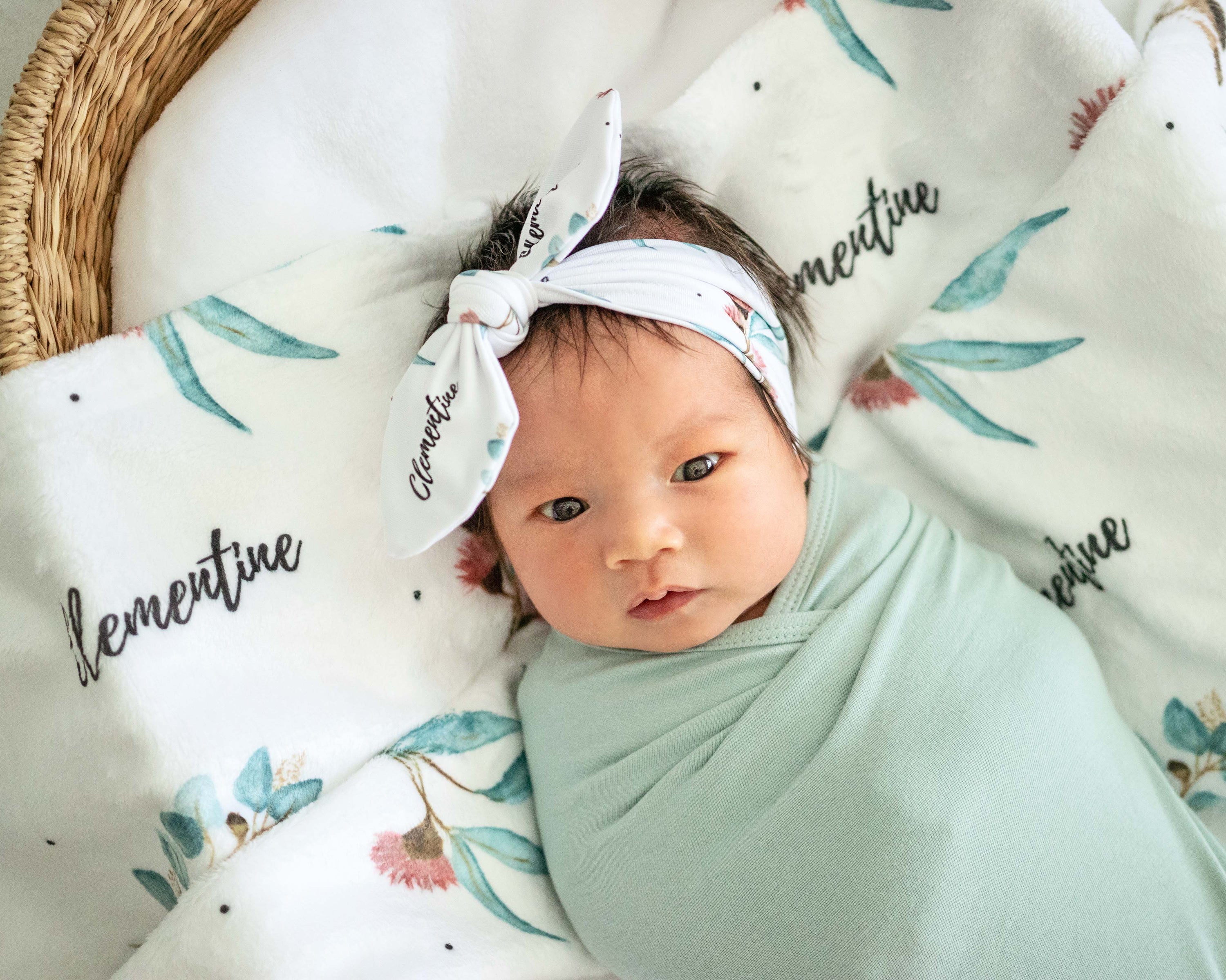 Australian Flora - Personalised Minky Blanket