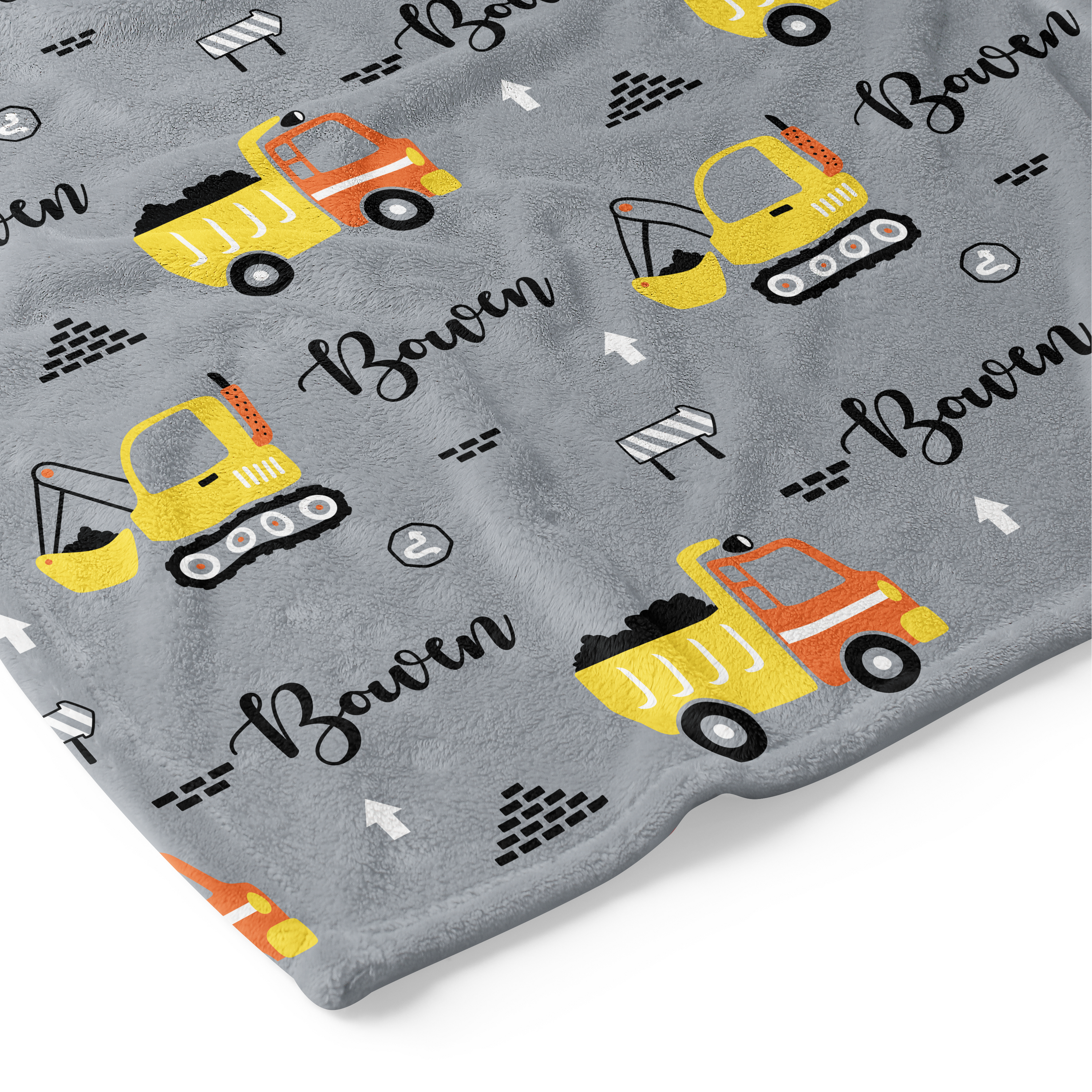 Diggers - Personalised Keepsake Blanket