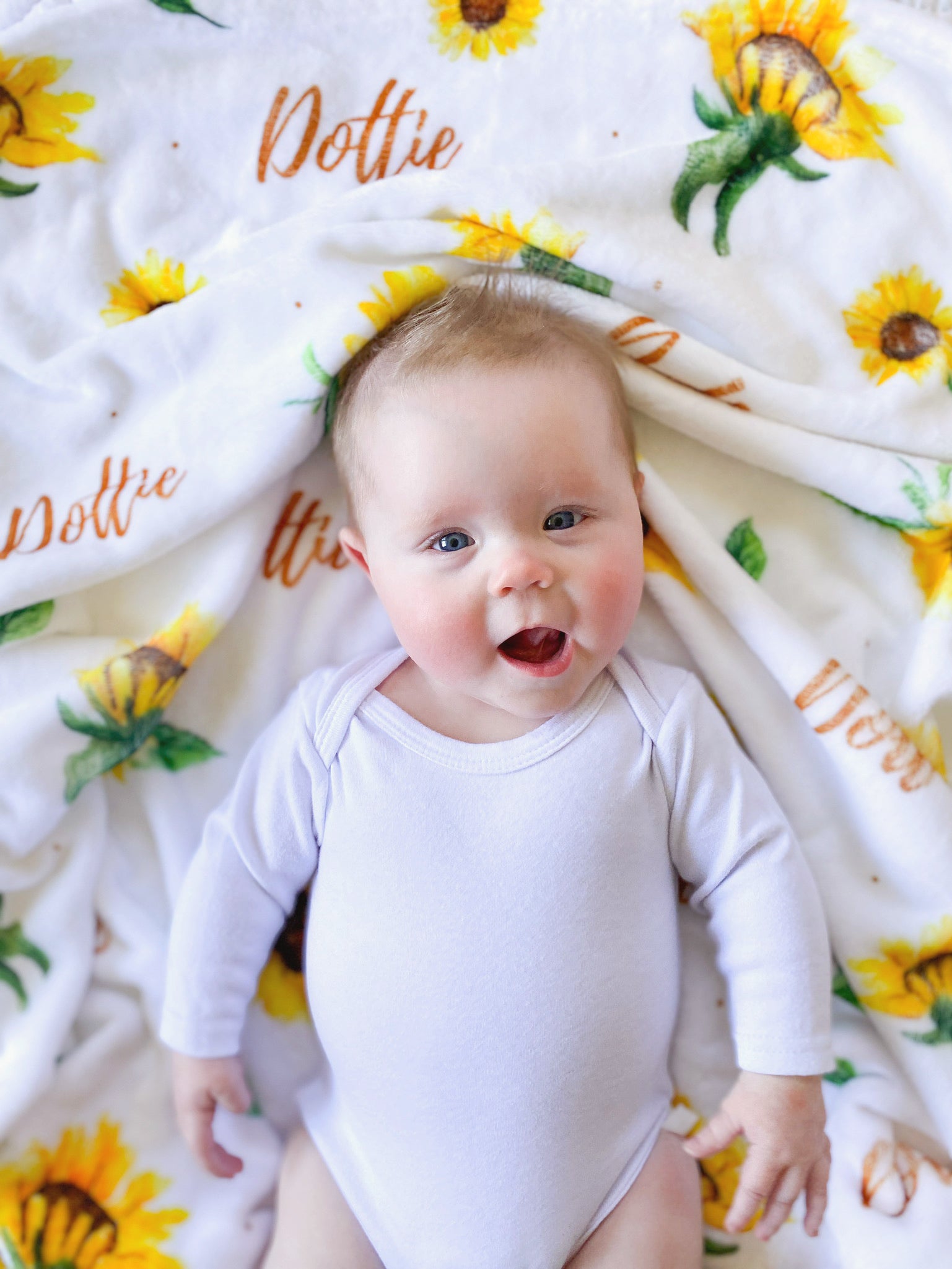 Sunflowers - Personalised Keepsake Blanket