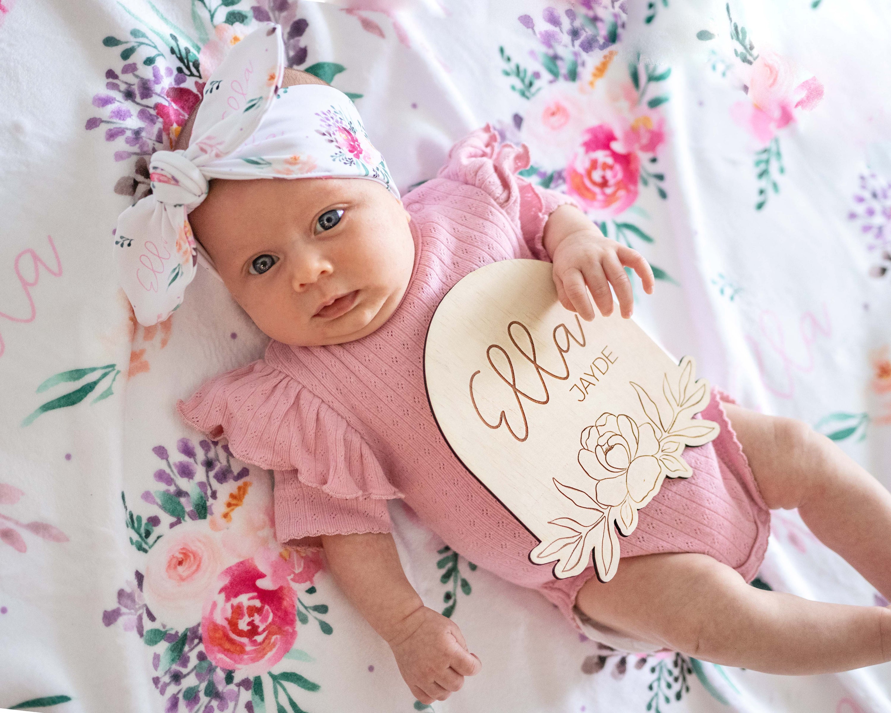 Spring Blooms - Personalised Keepsake Blanket
