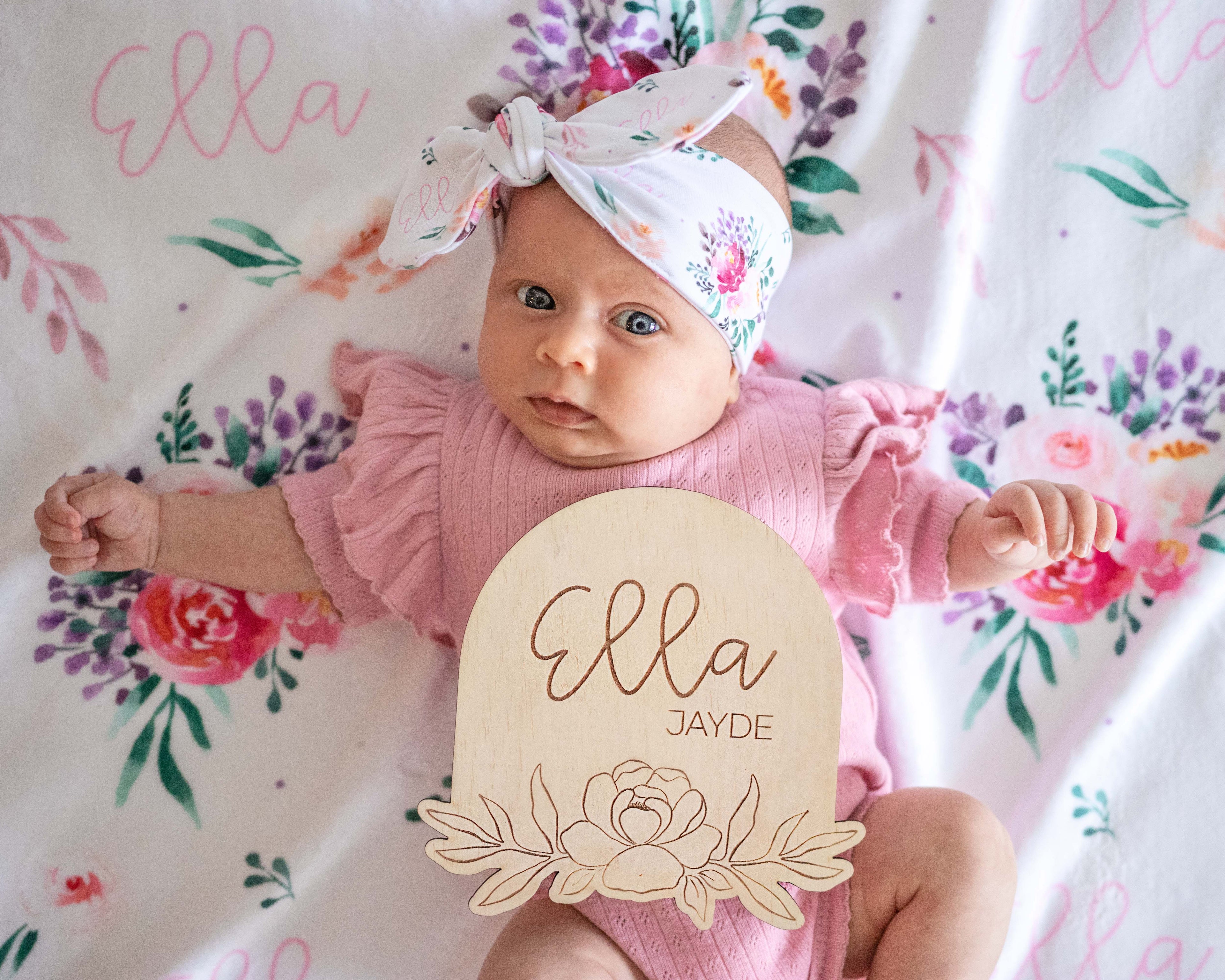Spring Blooms - Personalised Keepsake Blanket