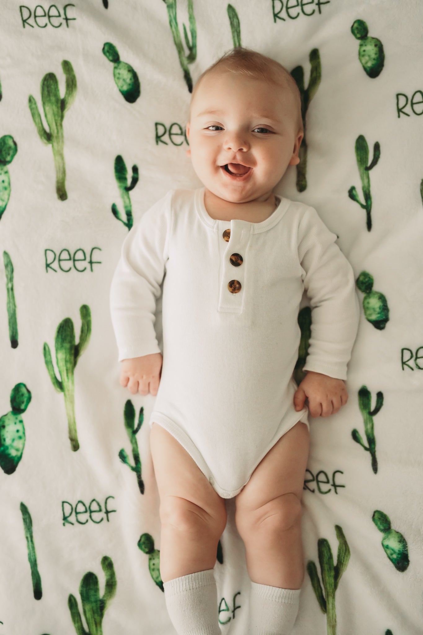 Desert Cactus - Personalised Keepsake Blanket