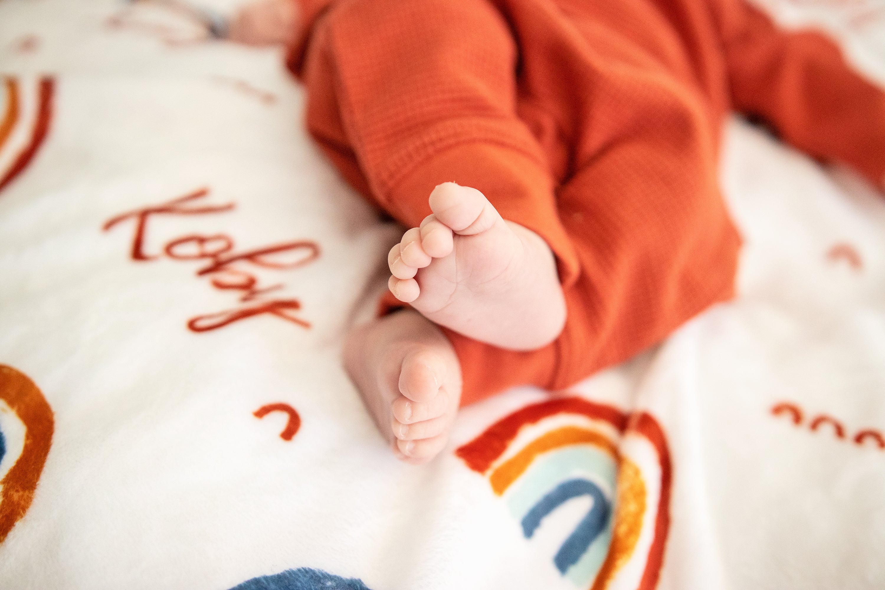 Earthy Rainbows - Personalised Keepsake Blanket