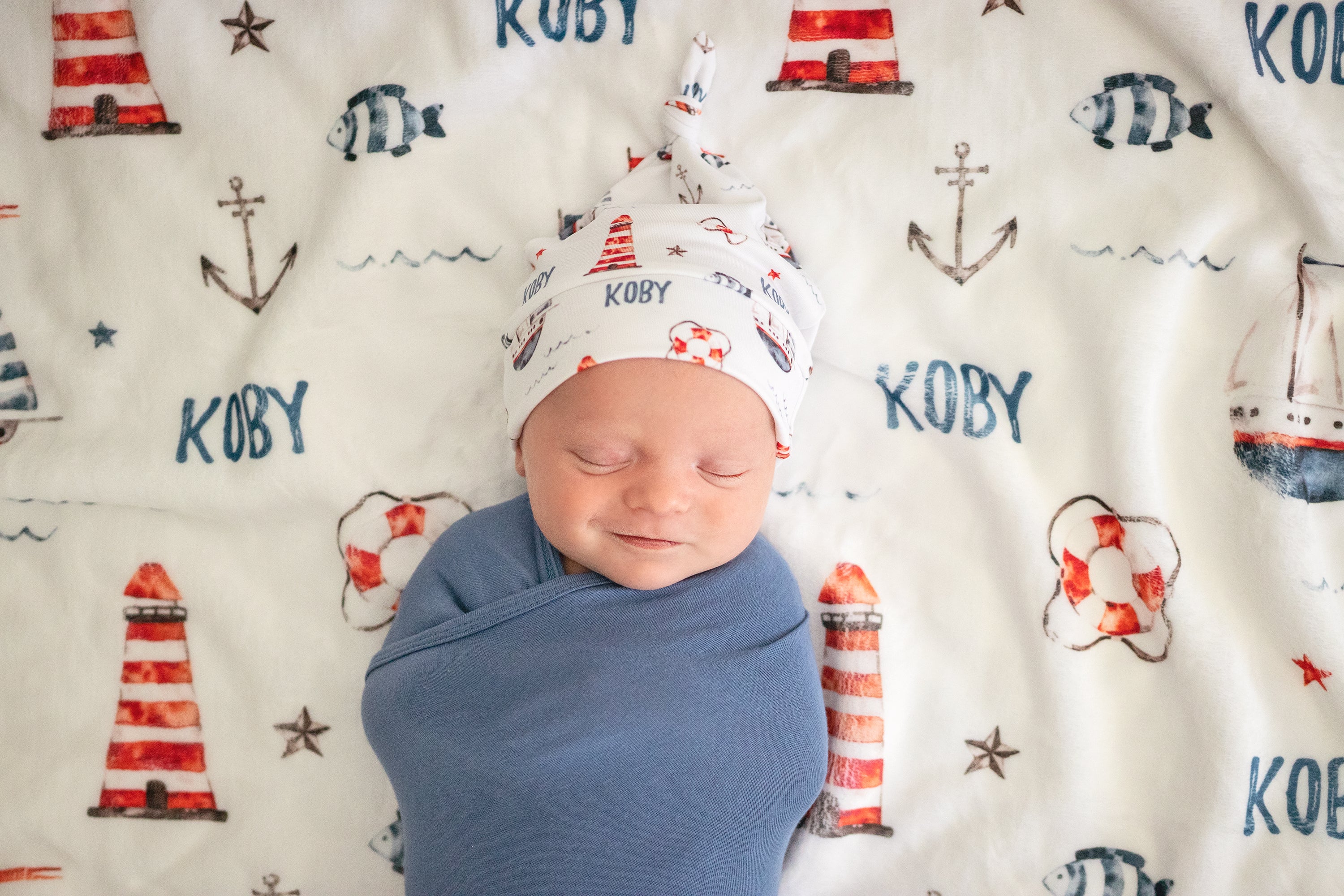 Beyond The Sea - Personalised Minky Blanket