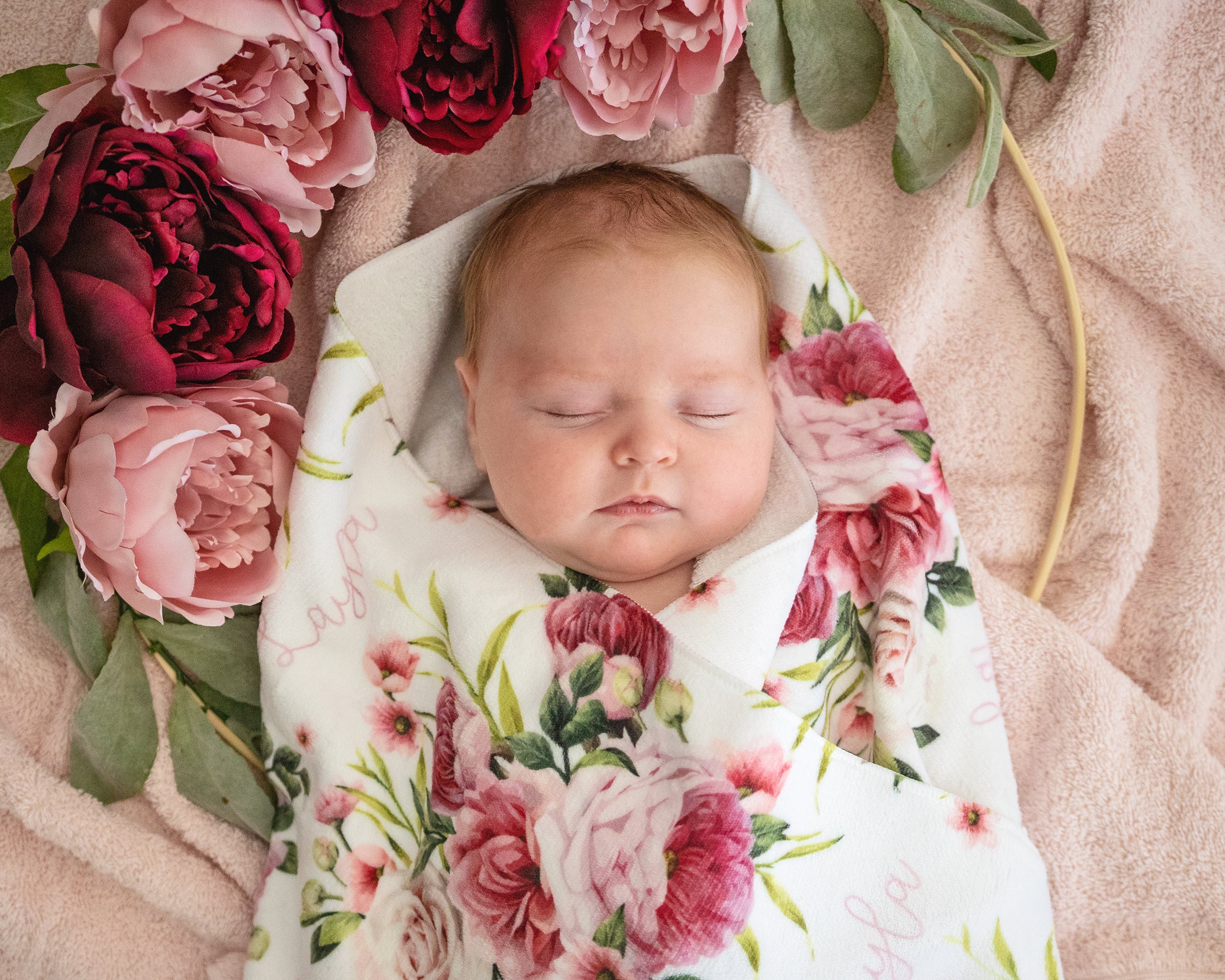 Vintage Bloom - Personalised Keepsake Blanket