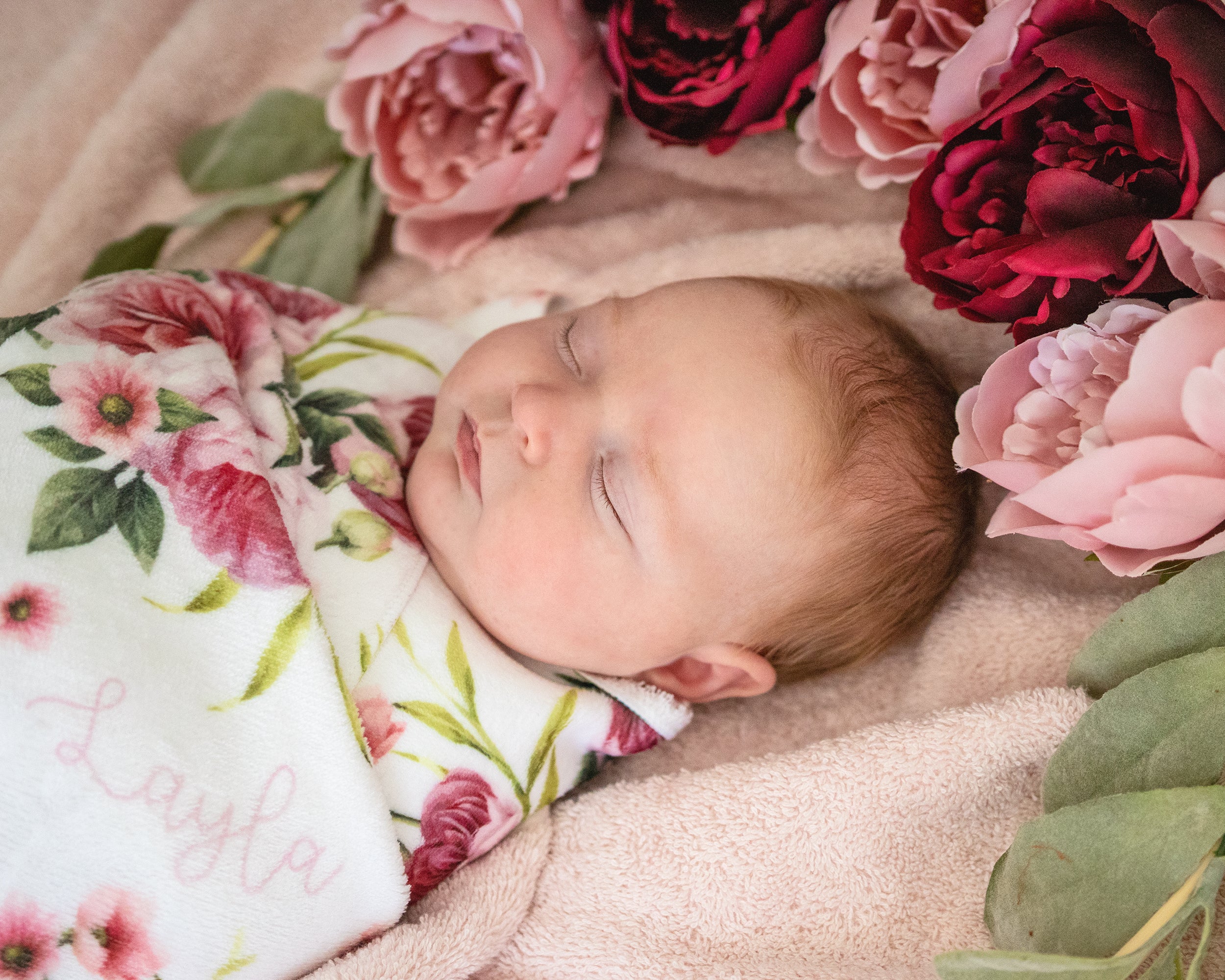 Vintage Bloom - Personalised Keepsake Blanket