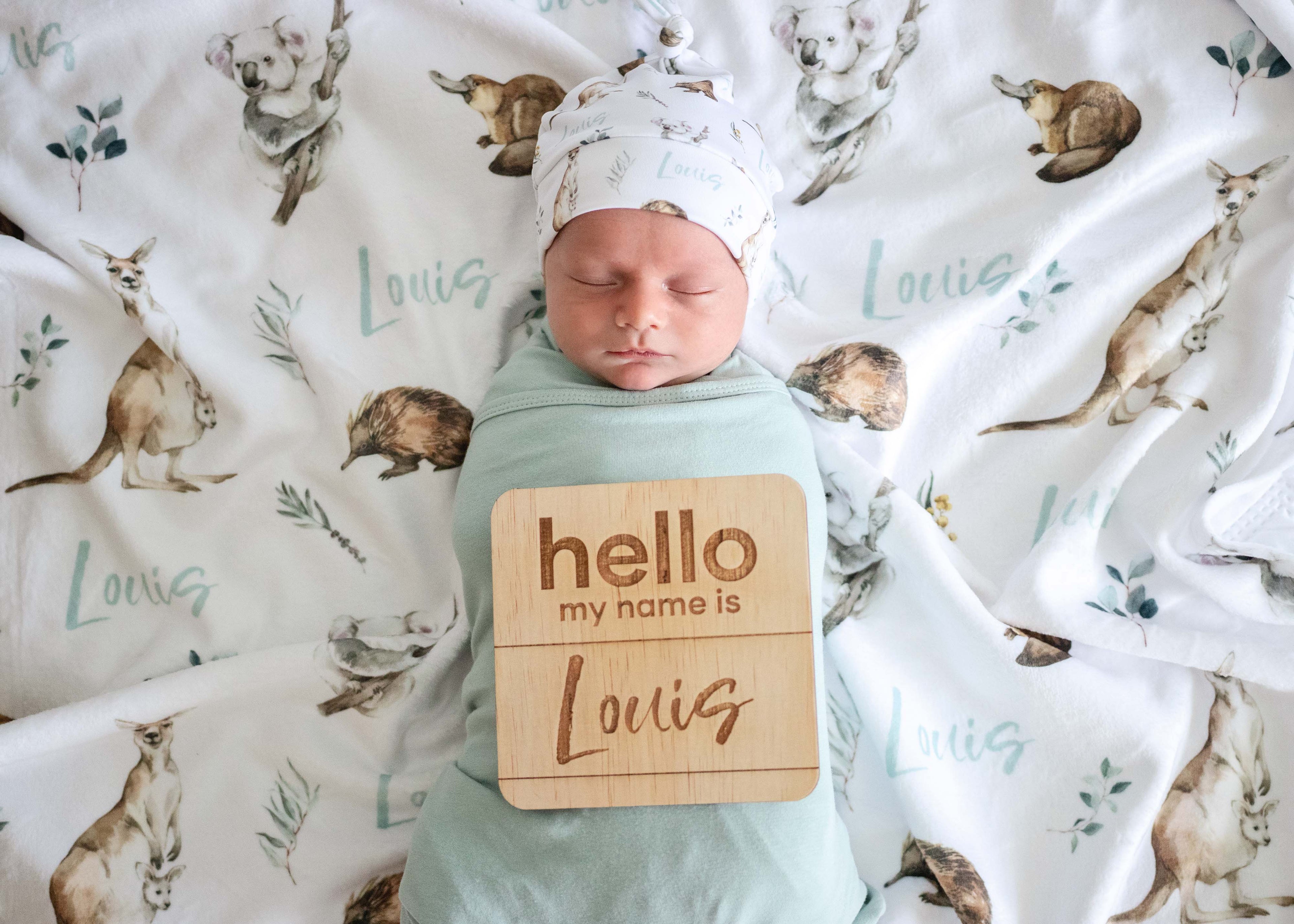 Aussie Animals - Personalised Keepsake Blanket