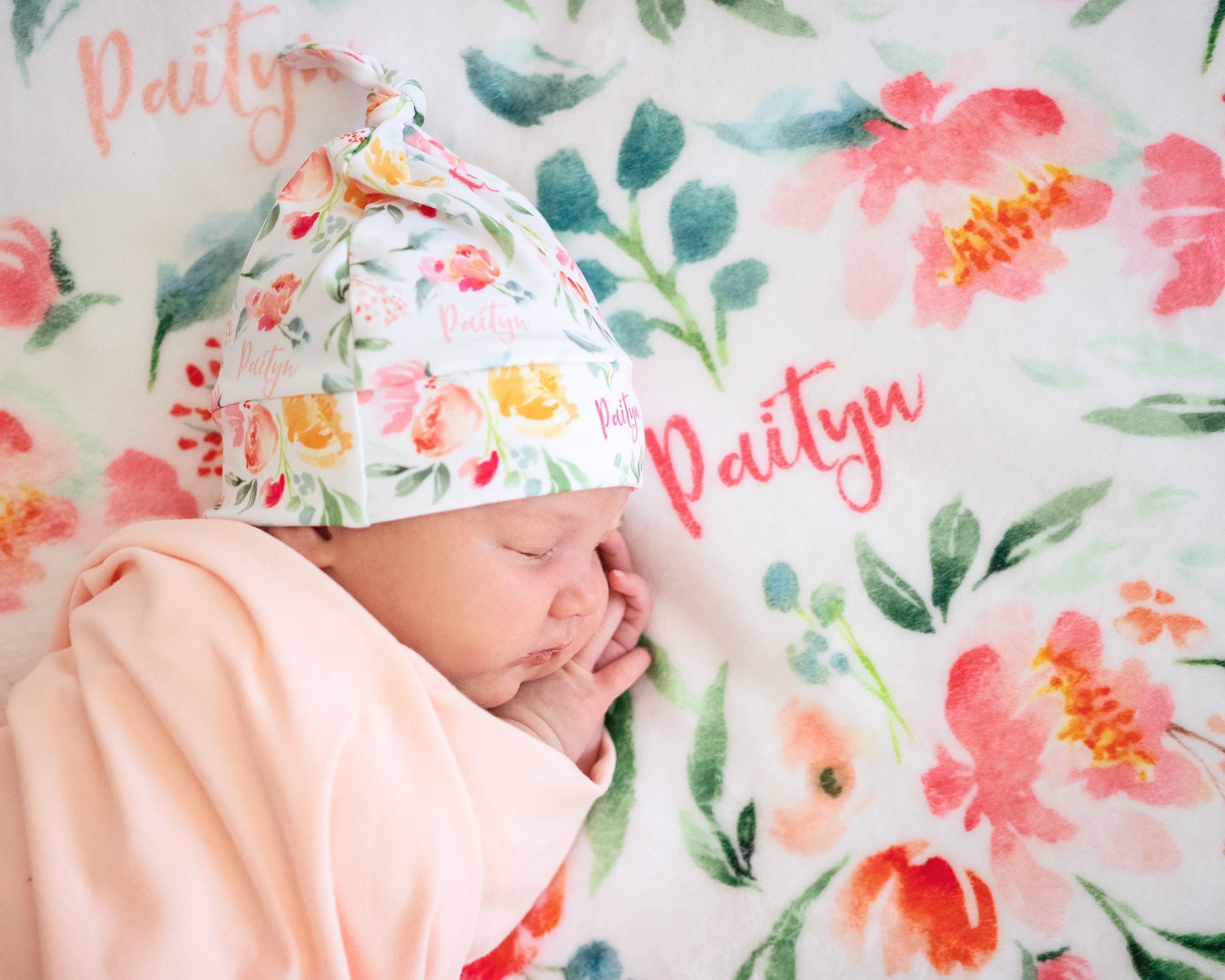 Summer Blooms - Personalised Keepsake Blanket