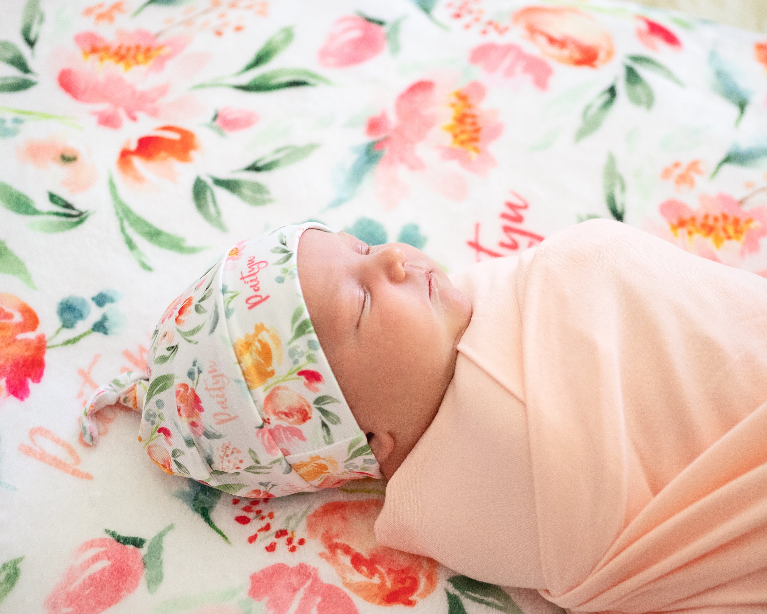 Summer Blooms - Personalised Keepsake Blanket