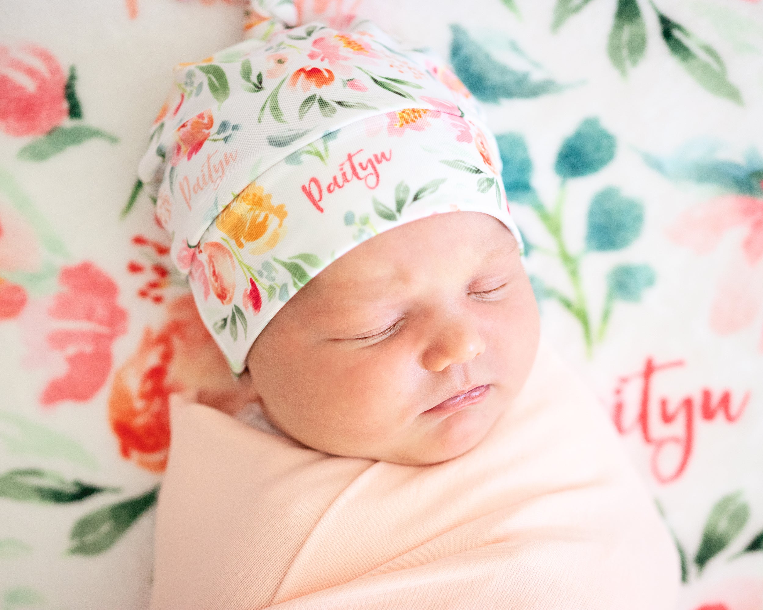 Summer Blooms - Personalised Keepsake Blanket
