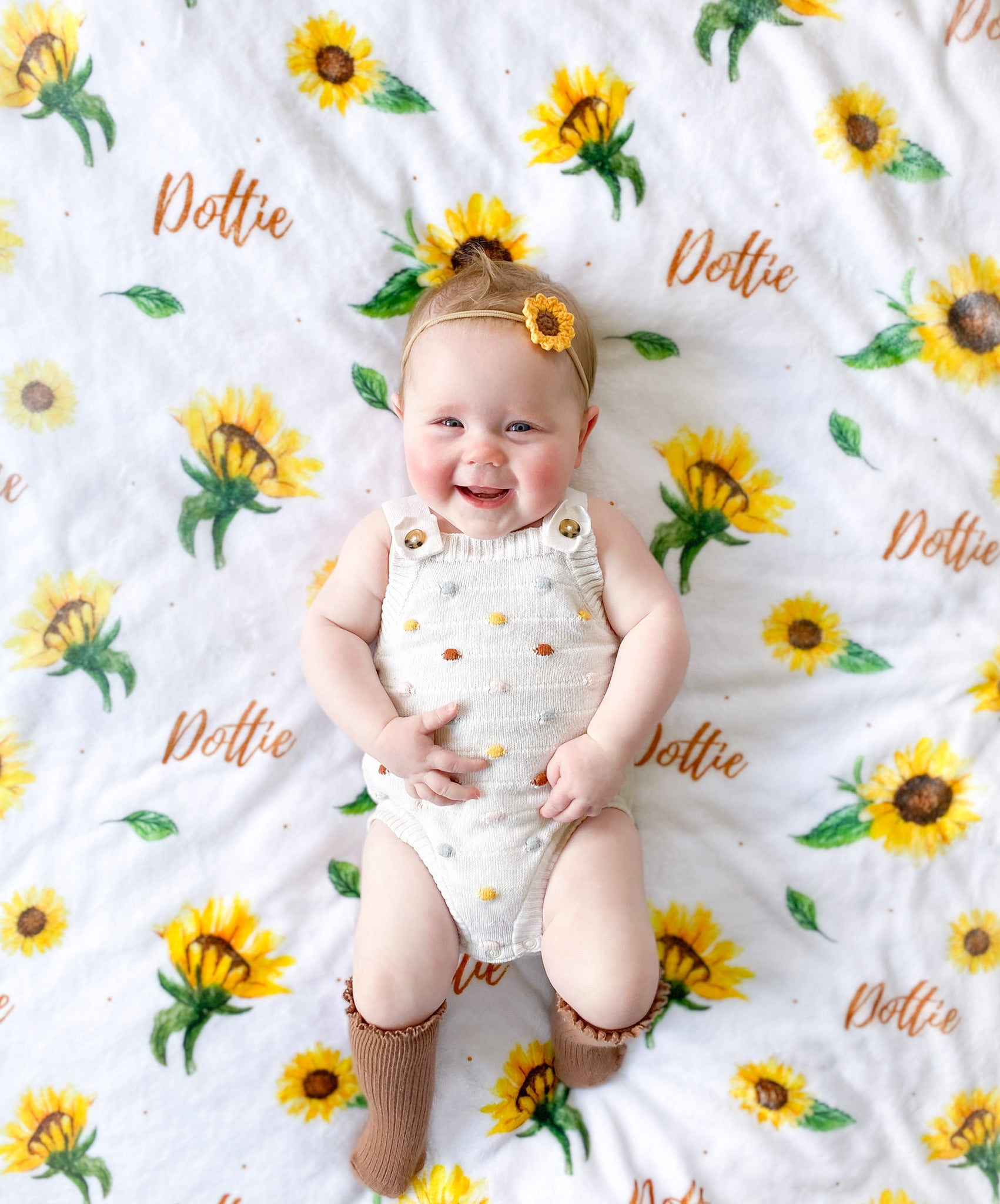Sunflowers - Personalised Keepsake Blanket