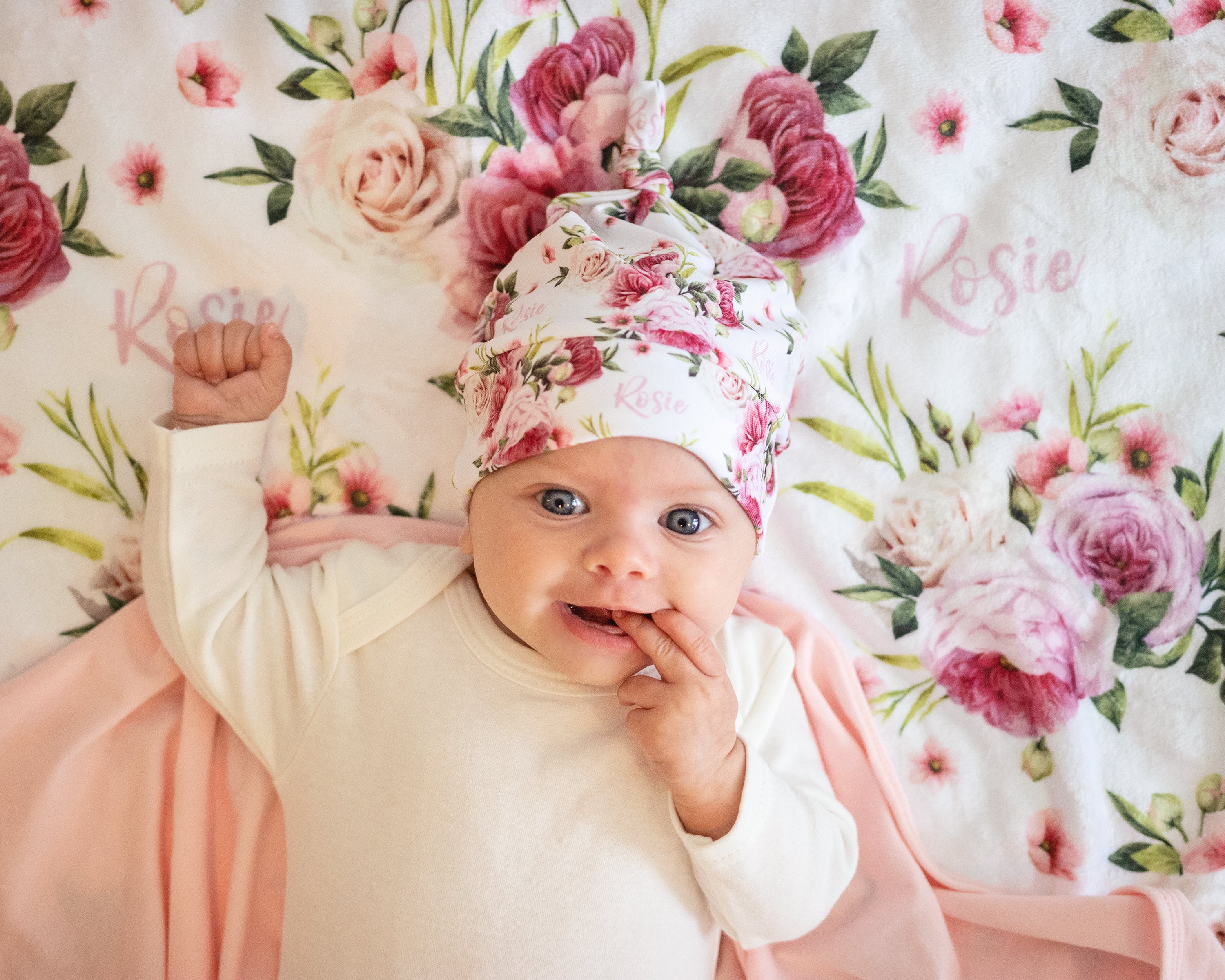 Vintage Bloom - Personalised Keepsake Blanket