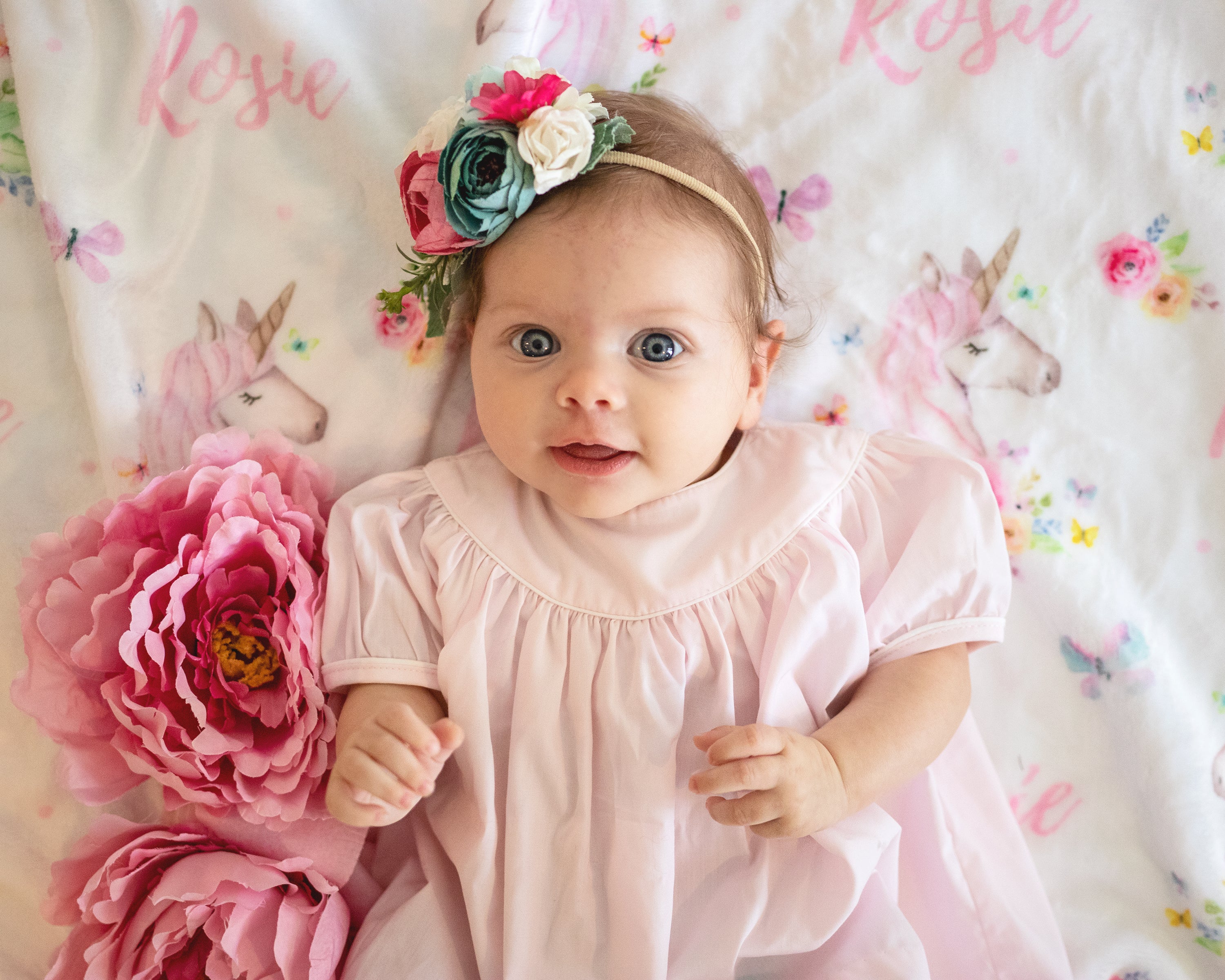 Unicorns - Personalised Keepsake Blanket