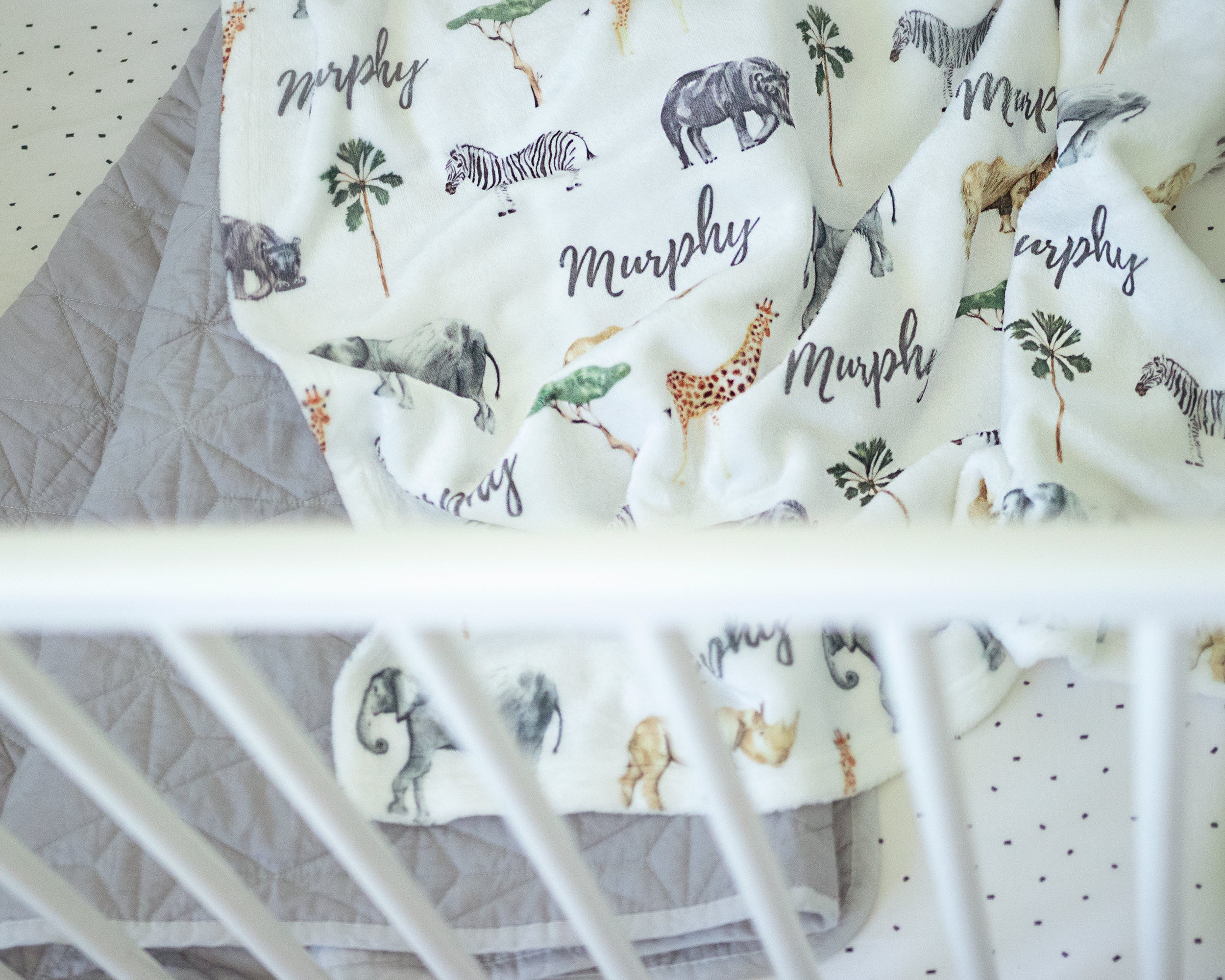 Safari - Personalised Minky Blanket