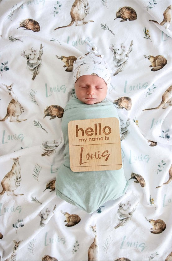 Aussie Animals - Personalised Keepsake Blanket