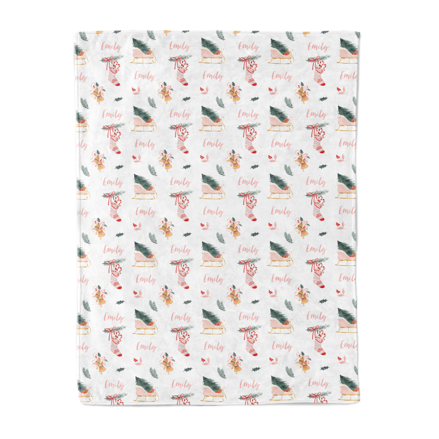 Sleigh Bells - Personalised Keepsake Blanket