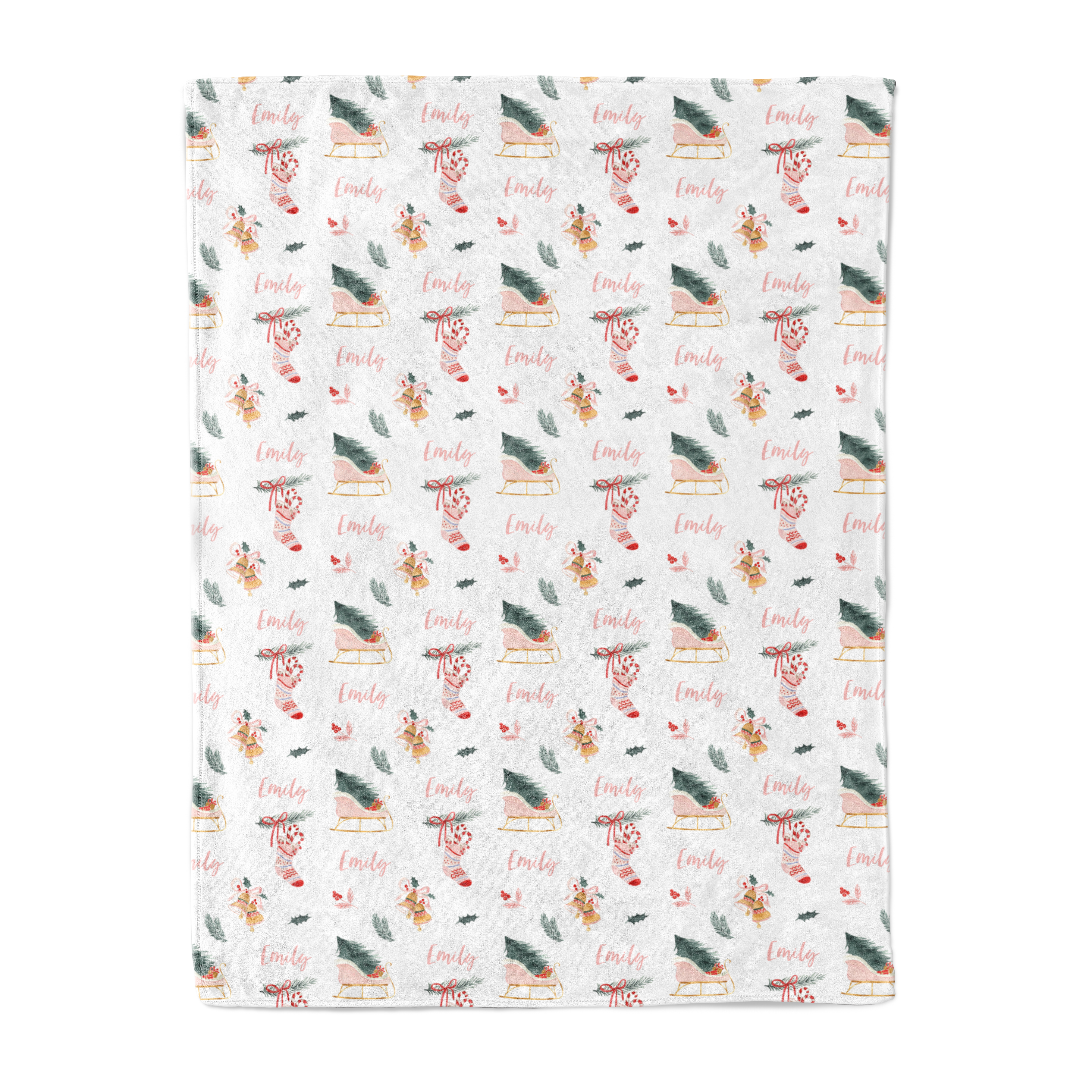 Sleigh Bells - Personalised Keepsake Blanket