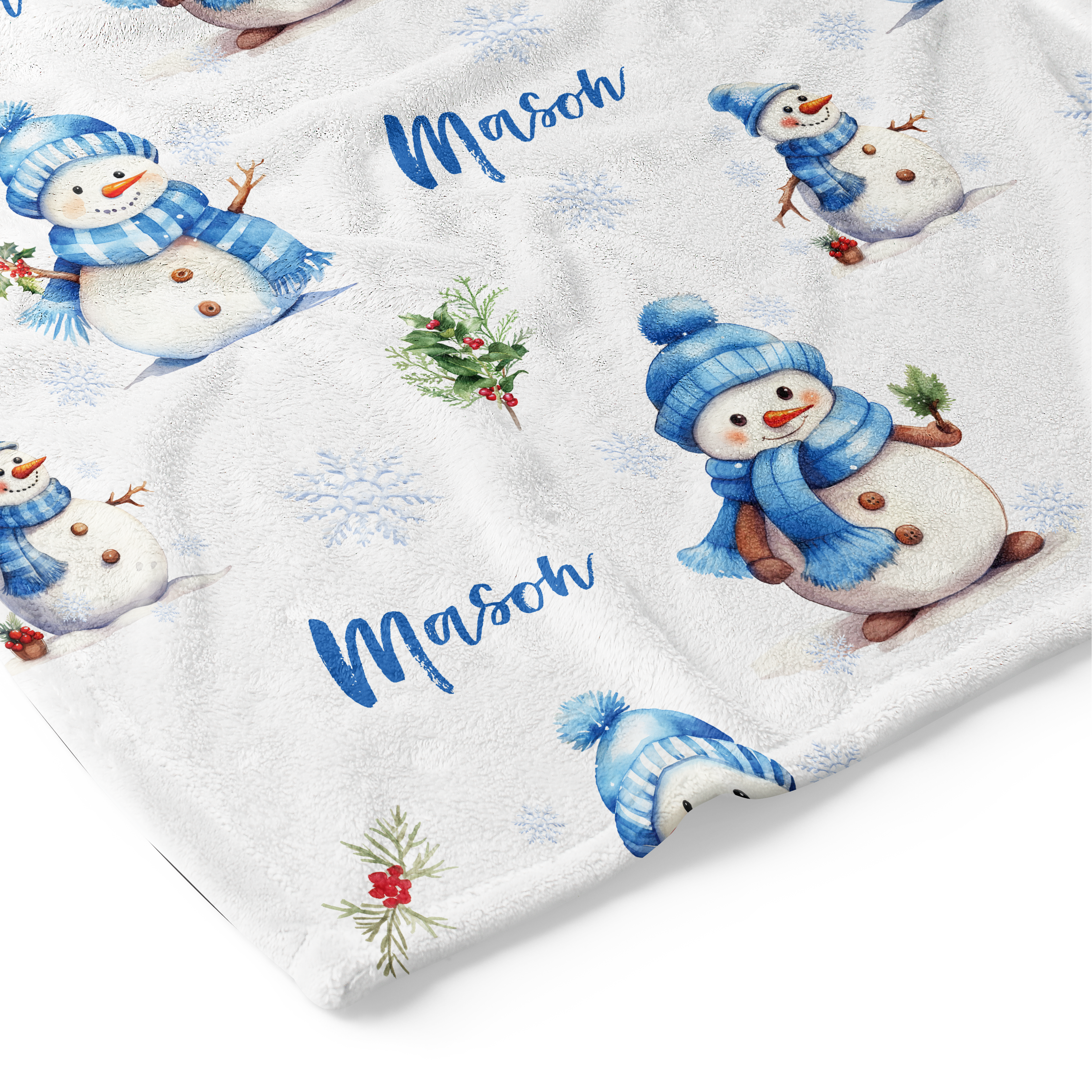 Snowmen - Personalised Keepsake Blankie
