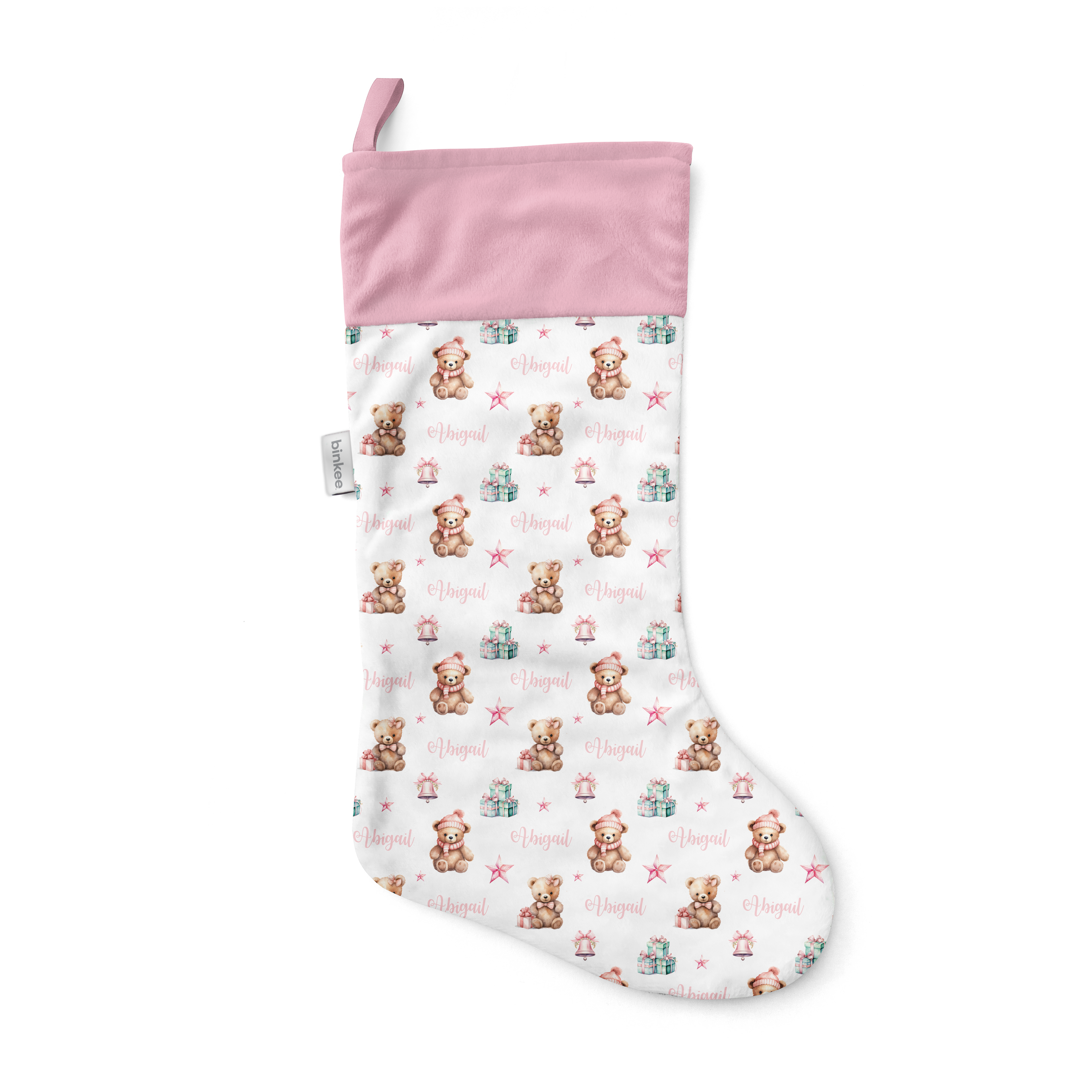 Festive Bears - Personalised Christmas Stocking