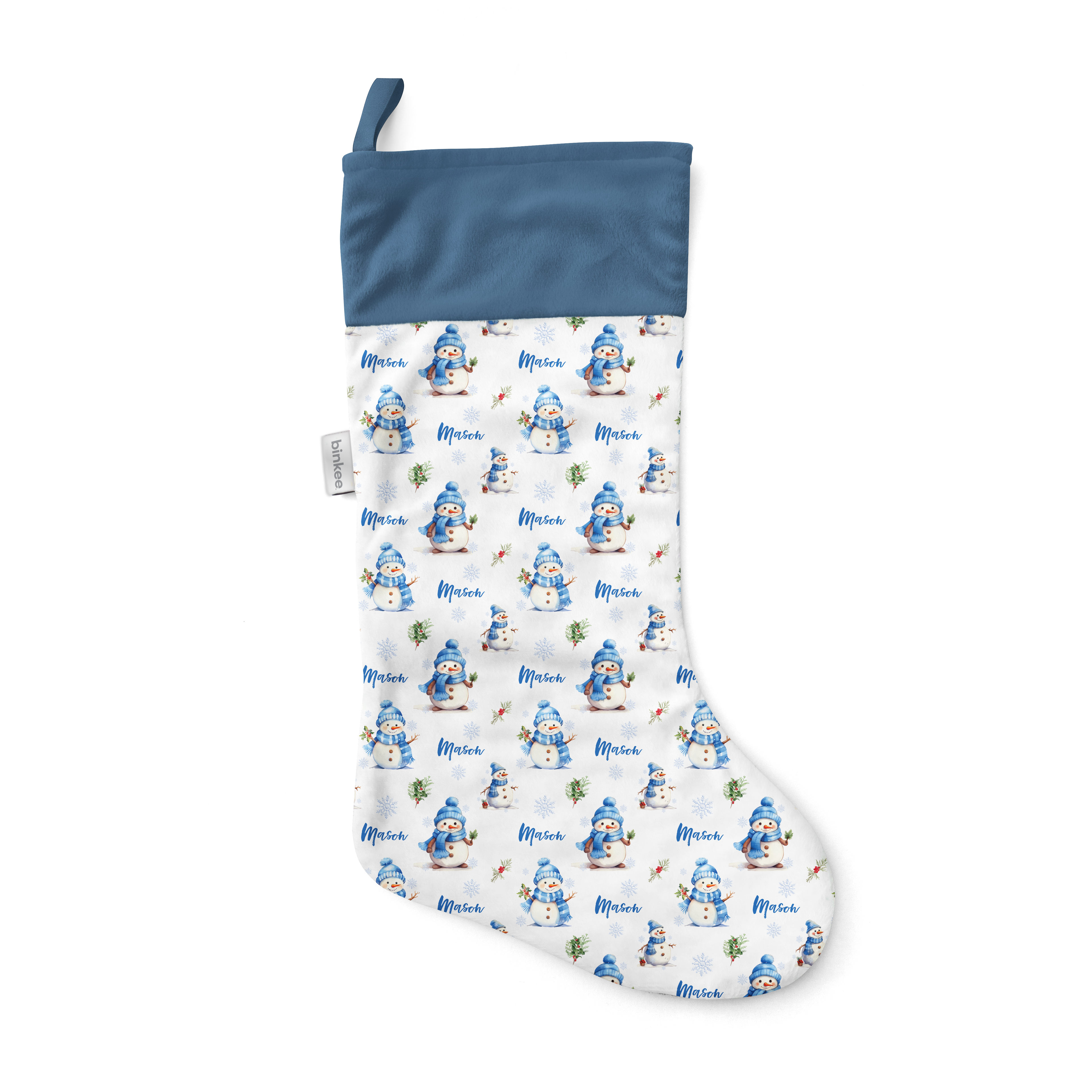 Snowmen - Personalised Christmas Stocking