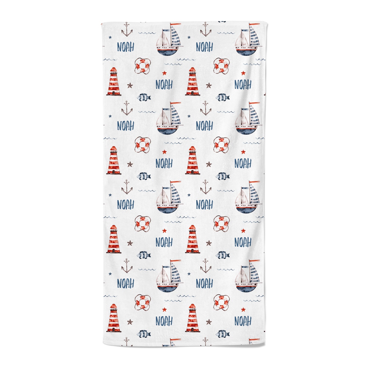 Beyond The Sea - Personalised Towel