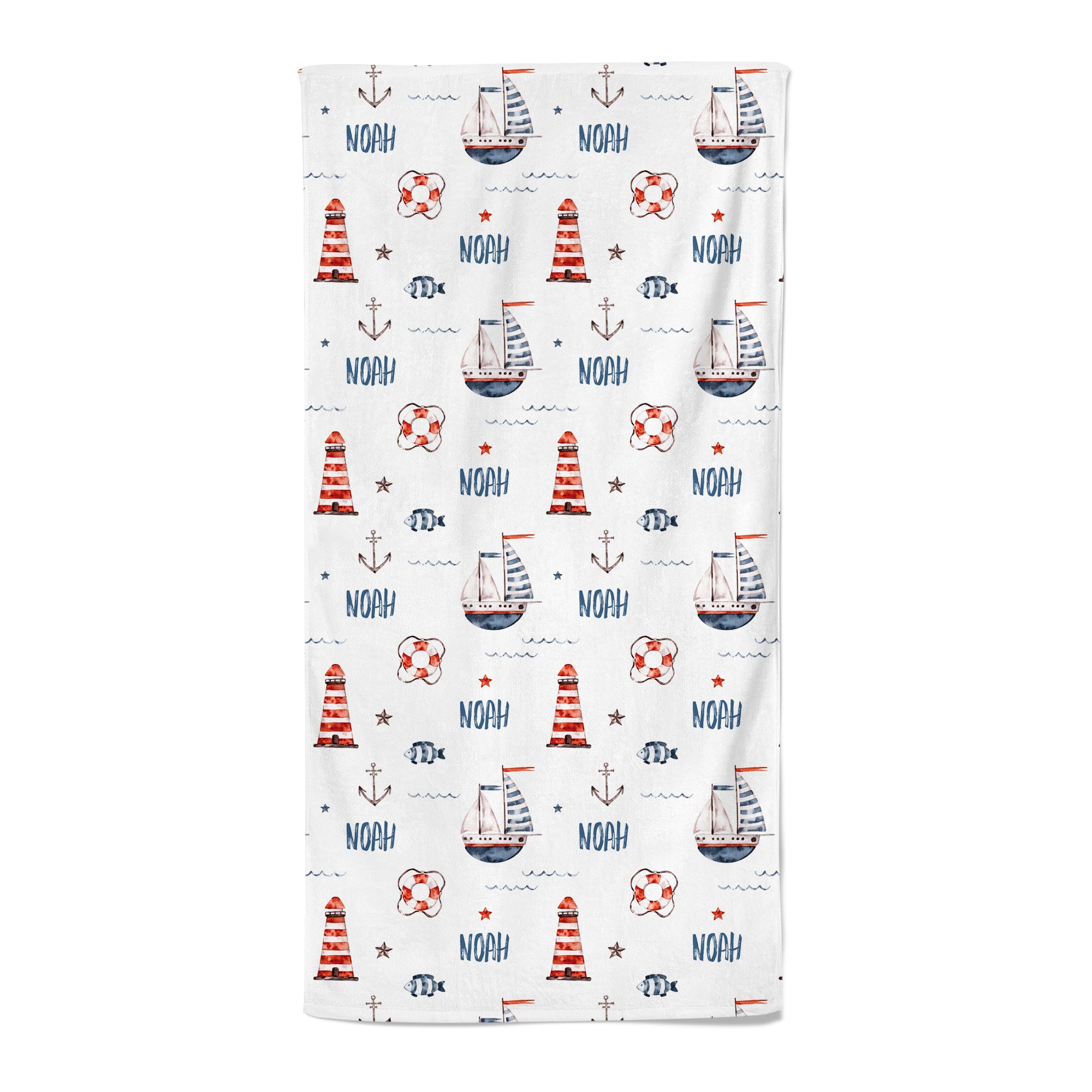 Beyond The Sea - Personalised Towel