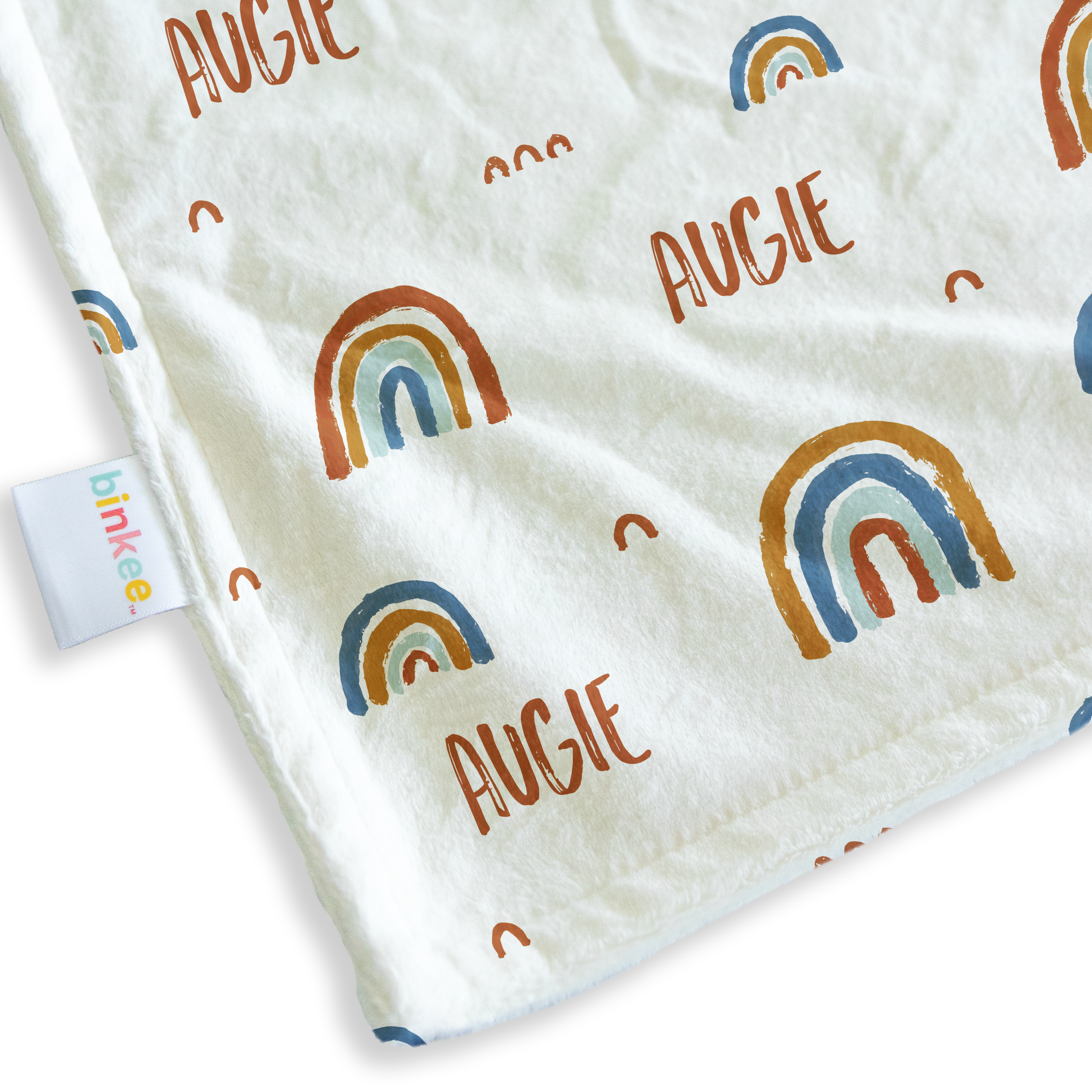 Earthy Rainbows - Personalised Minky Blanket