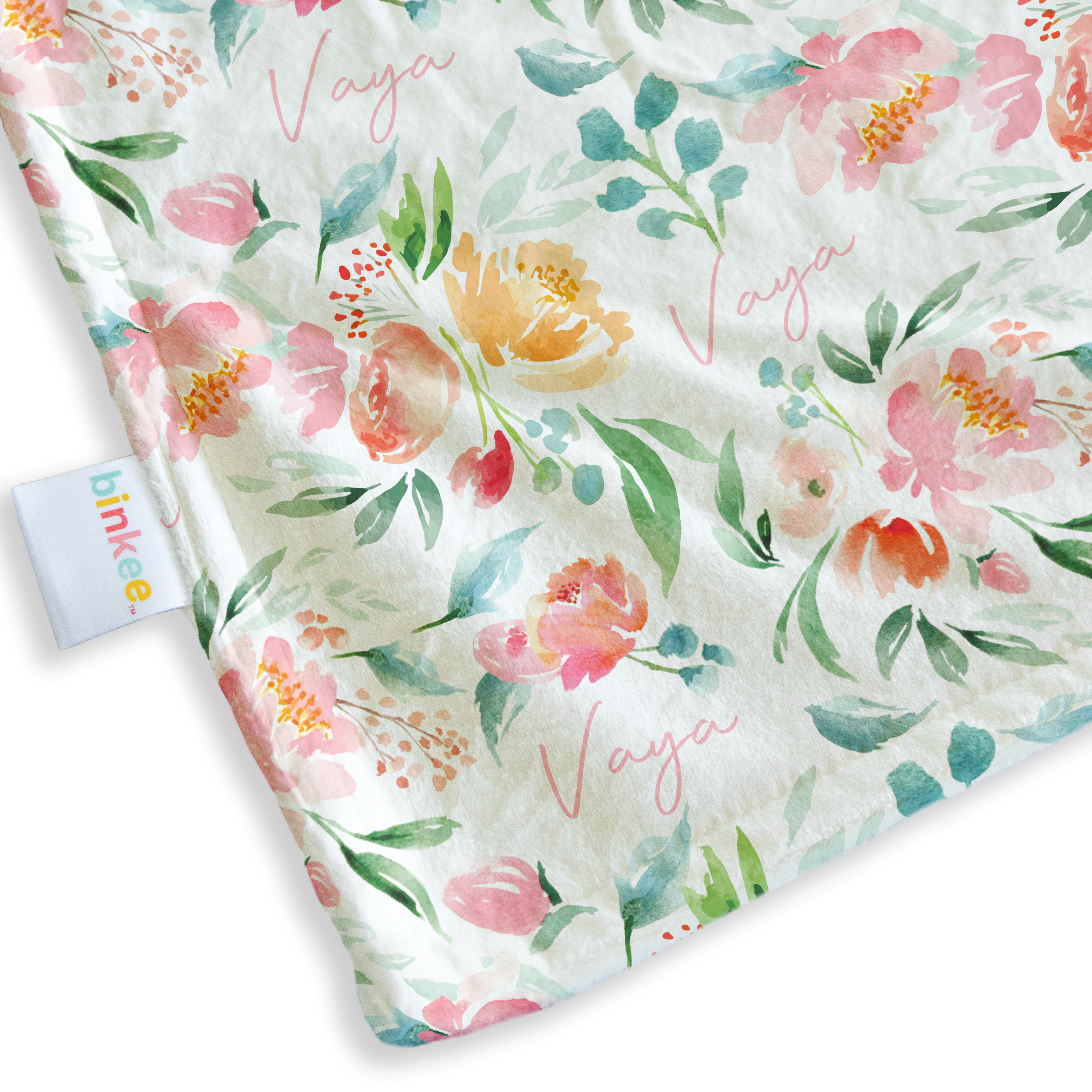 Summer Bloom - Personalised Minky Blanket