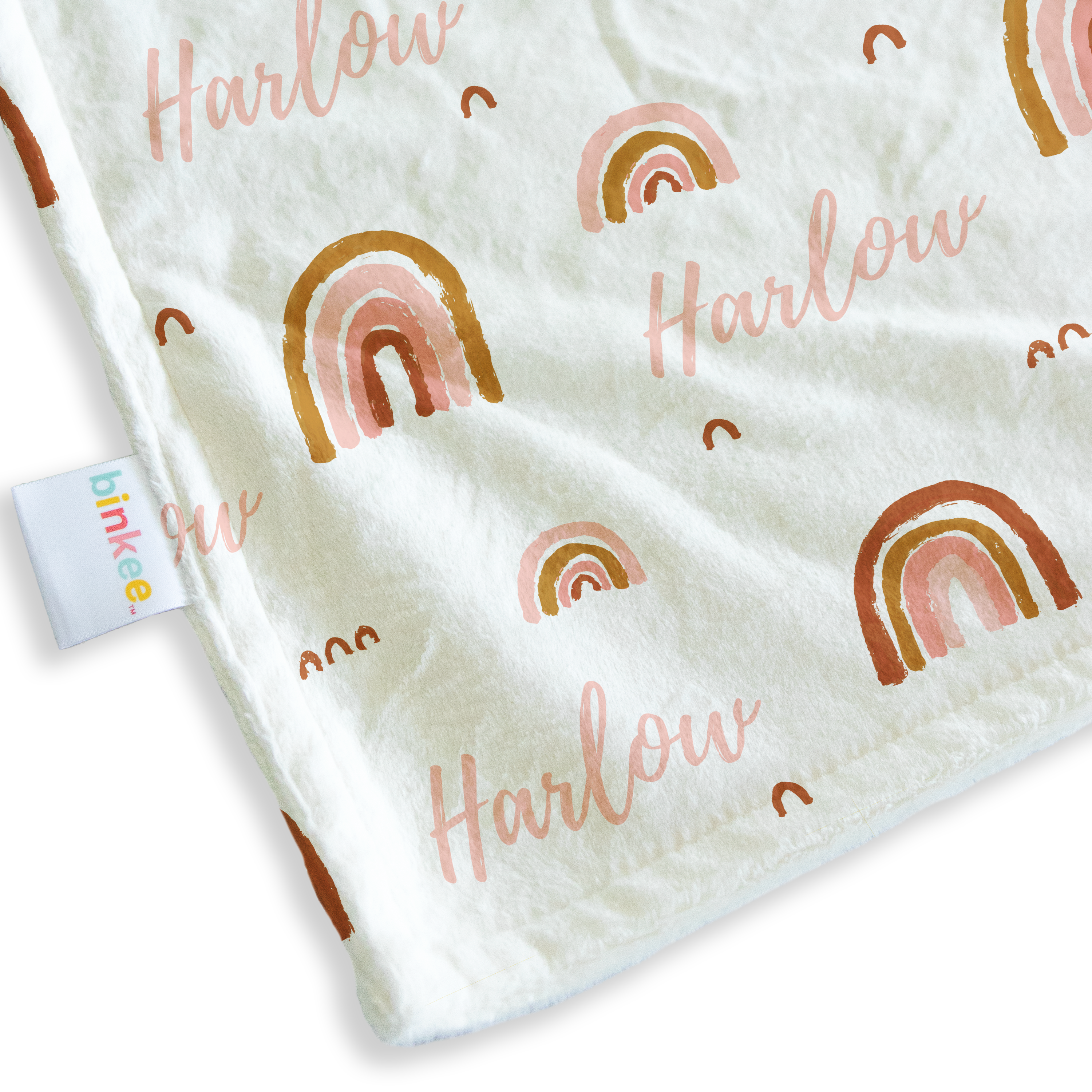 Sunset Rainbows - Personalised Minky Blanket