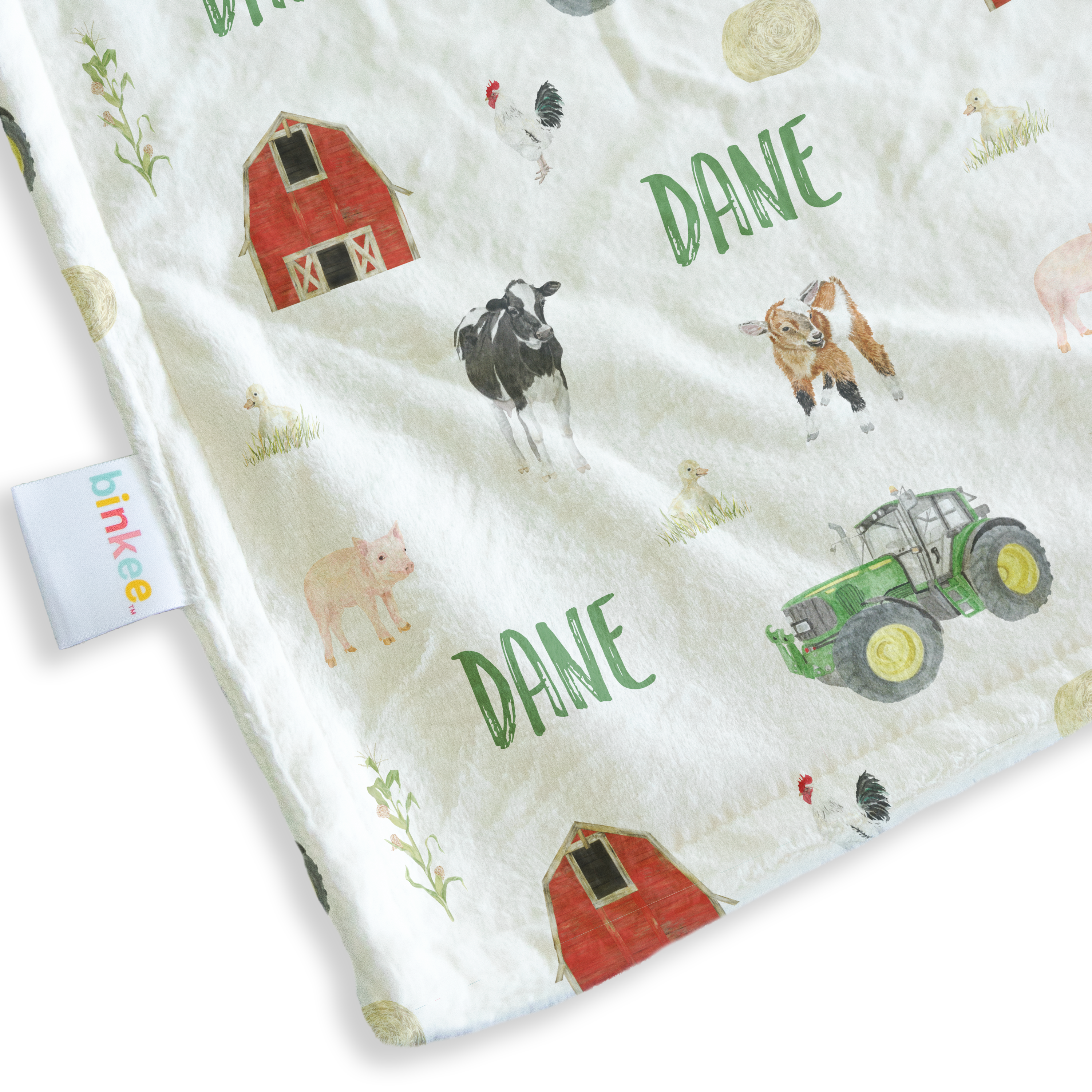 Tractors - Personalised Minky Blanket