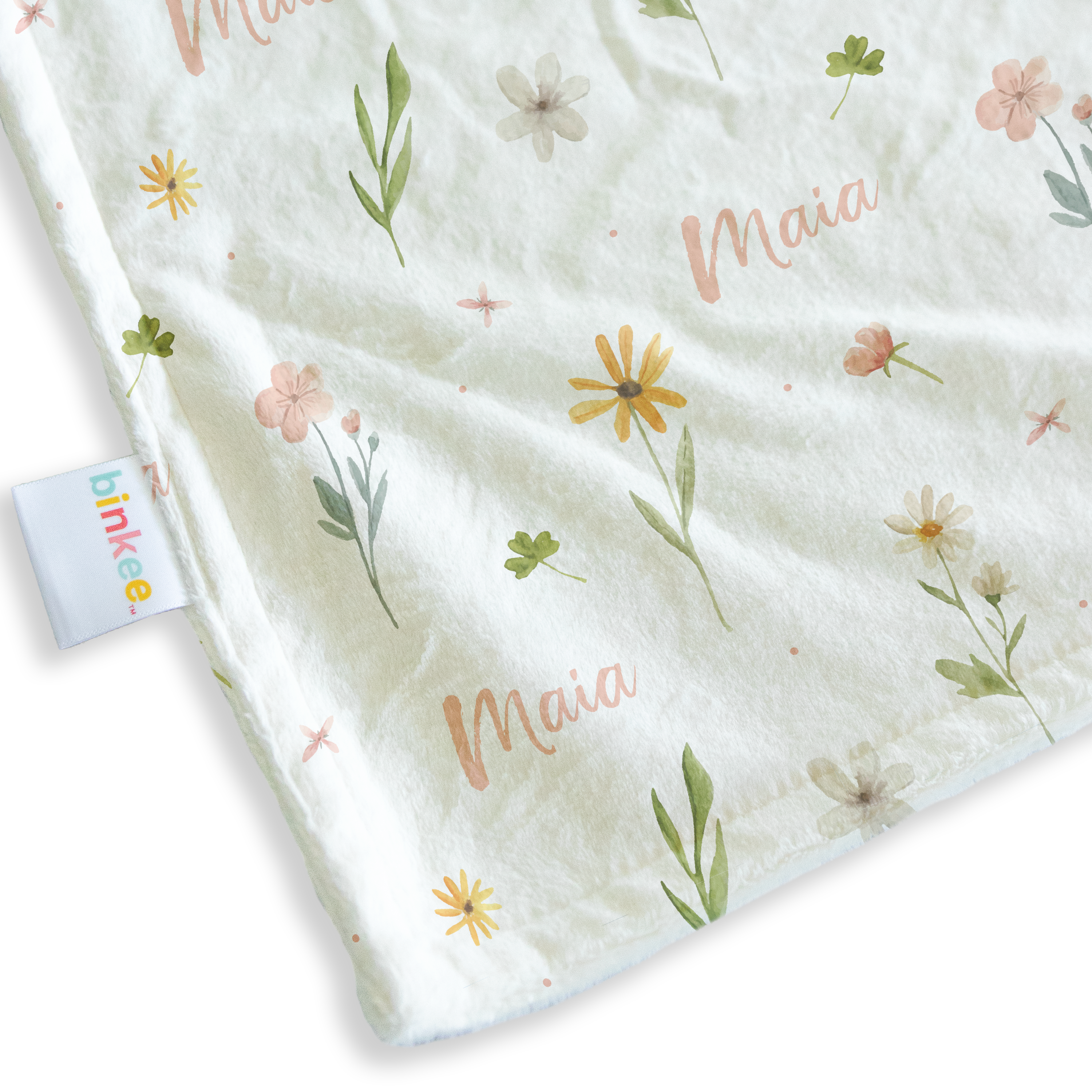 Wildflower - Personalised Minky Blanket