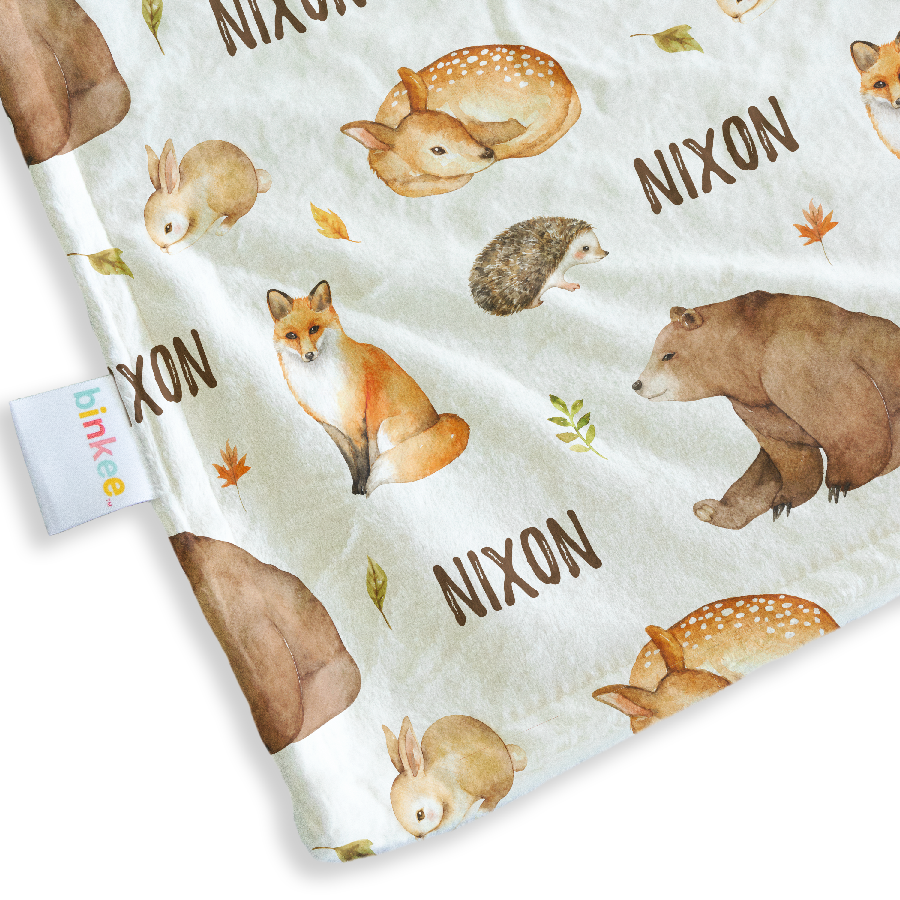 Woodland - Personalised Minky Blanket