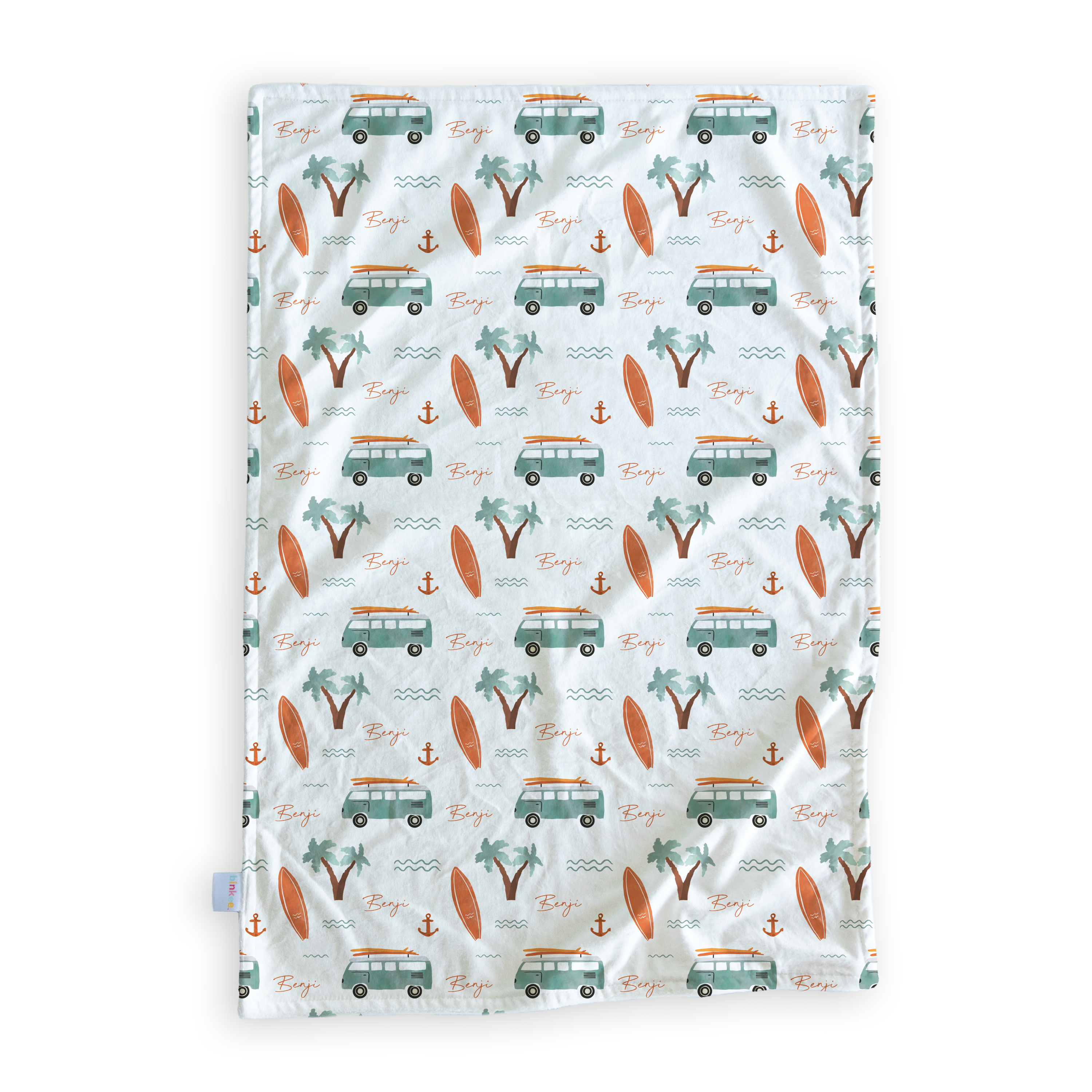 Beach Days - Personalised Minky Blanket