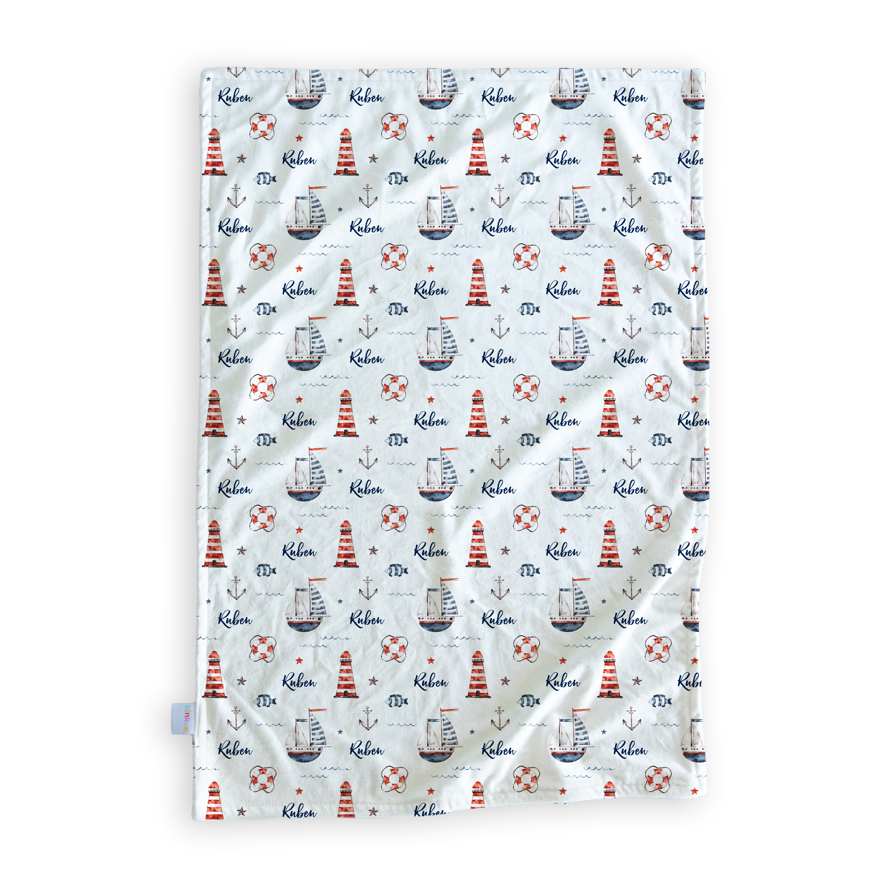 Beyond The Sea - Personalised Minky Blanket