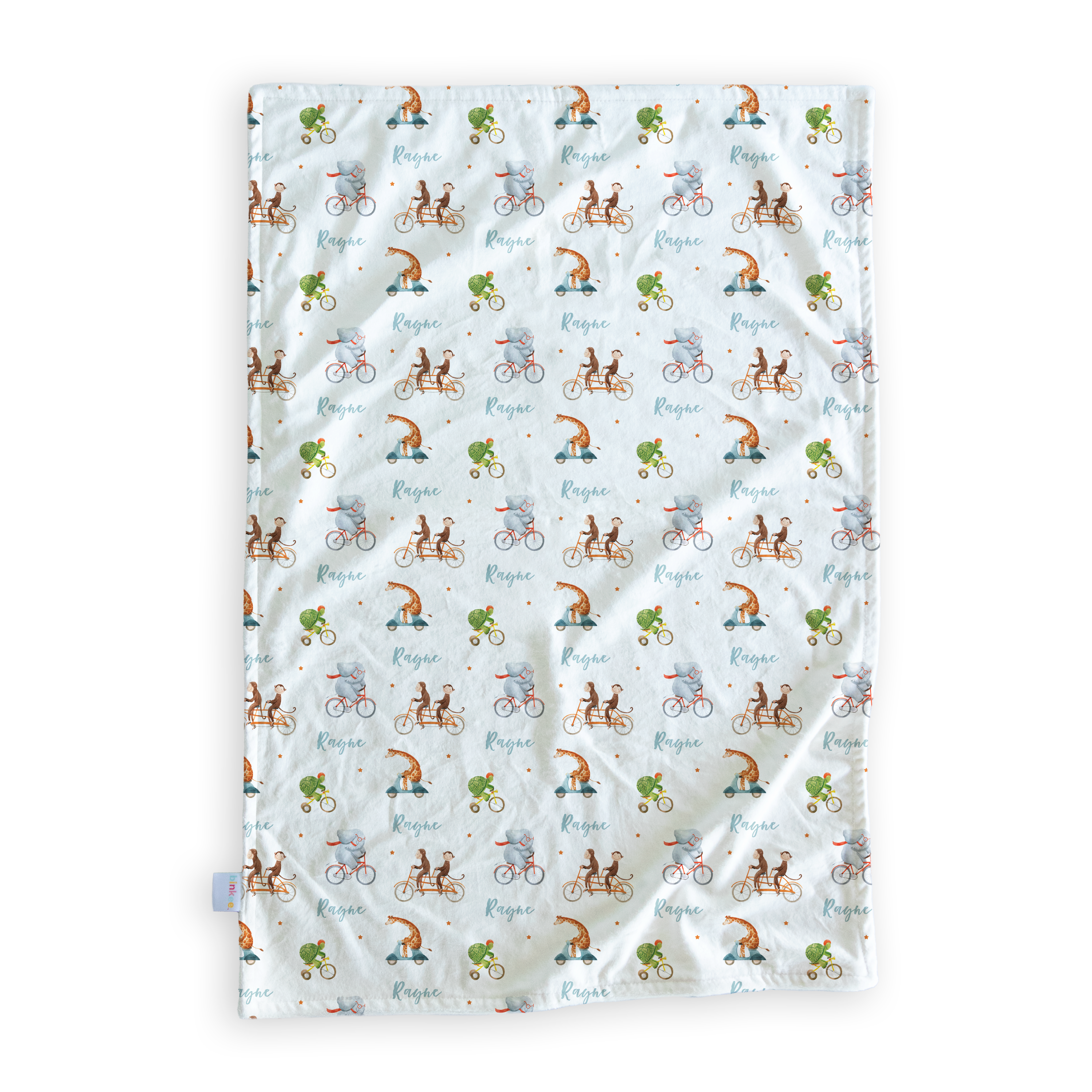 Bicycle Pals - Personalised Minky Blanket