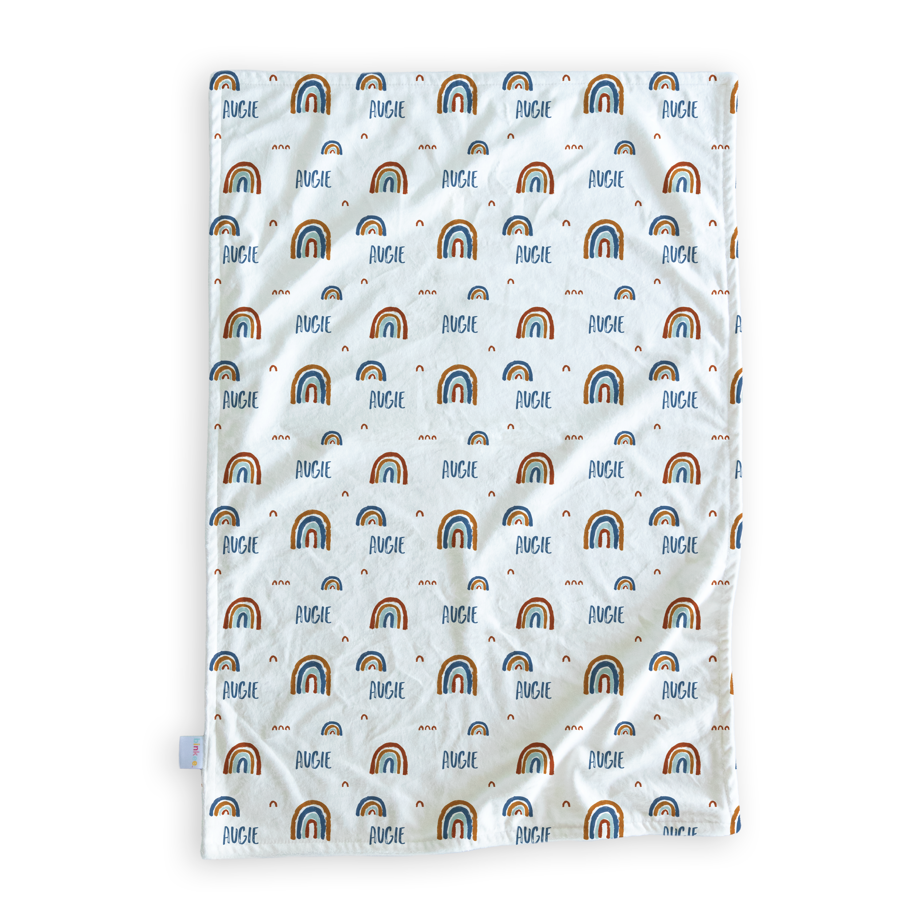 Earthy Rainbows - Personalised Minky Blanket