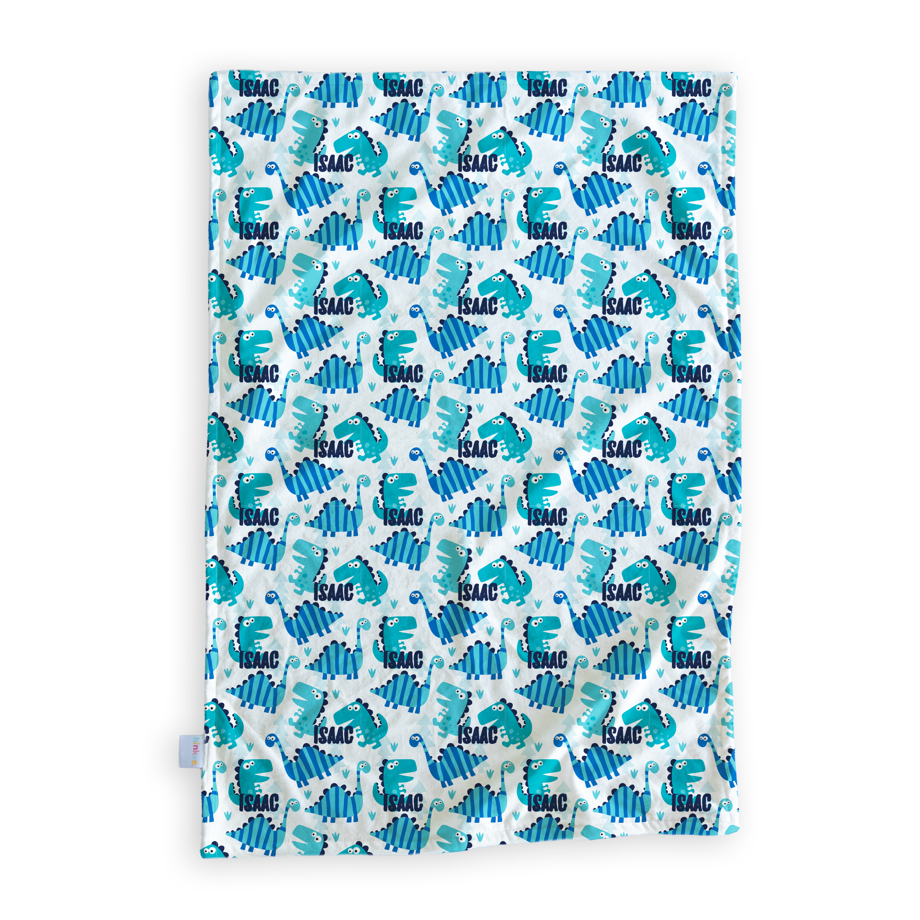 Happy Dinosaurs - Personalised Minky Blanket