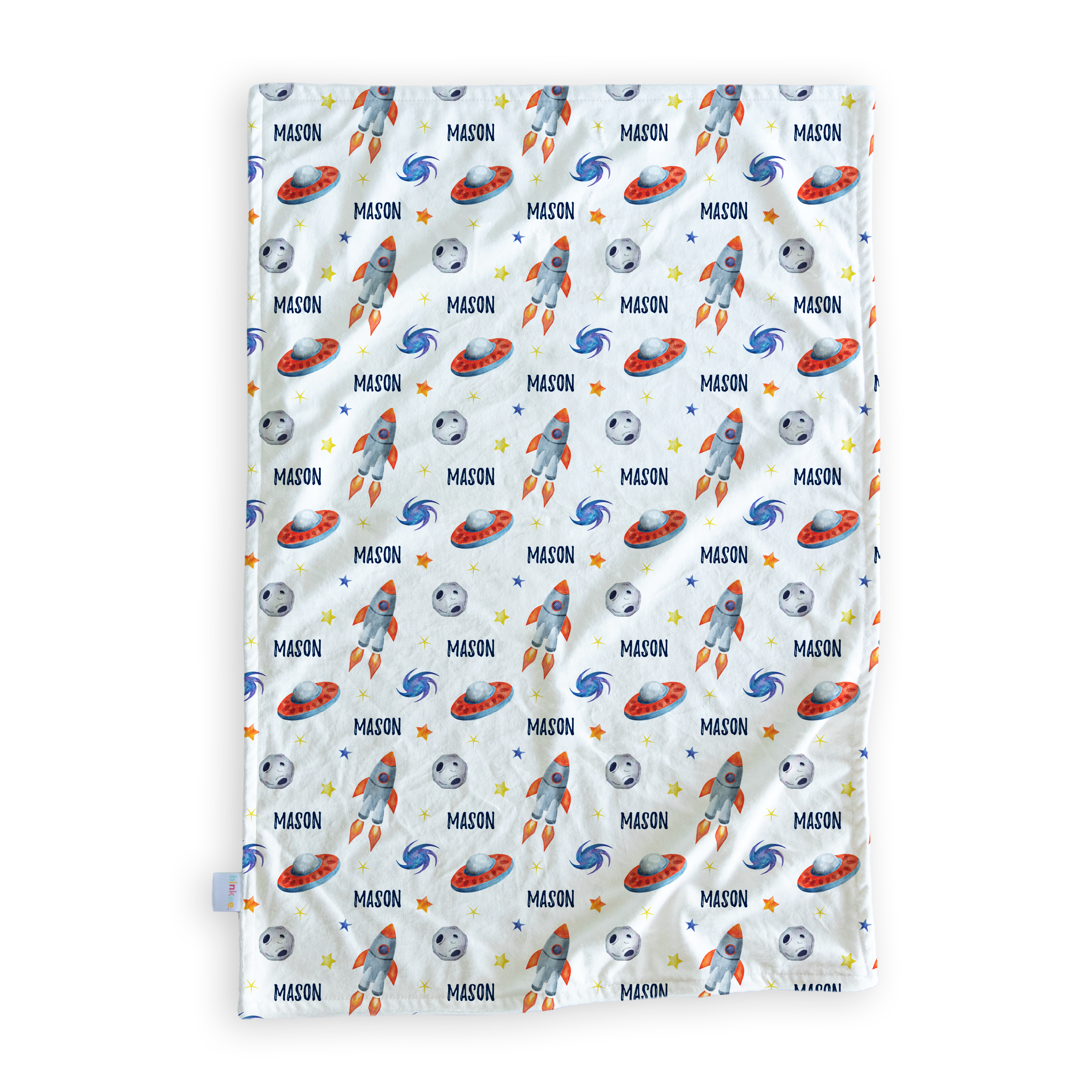 Outer Space - Personalised Minky Blanket