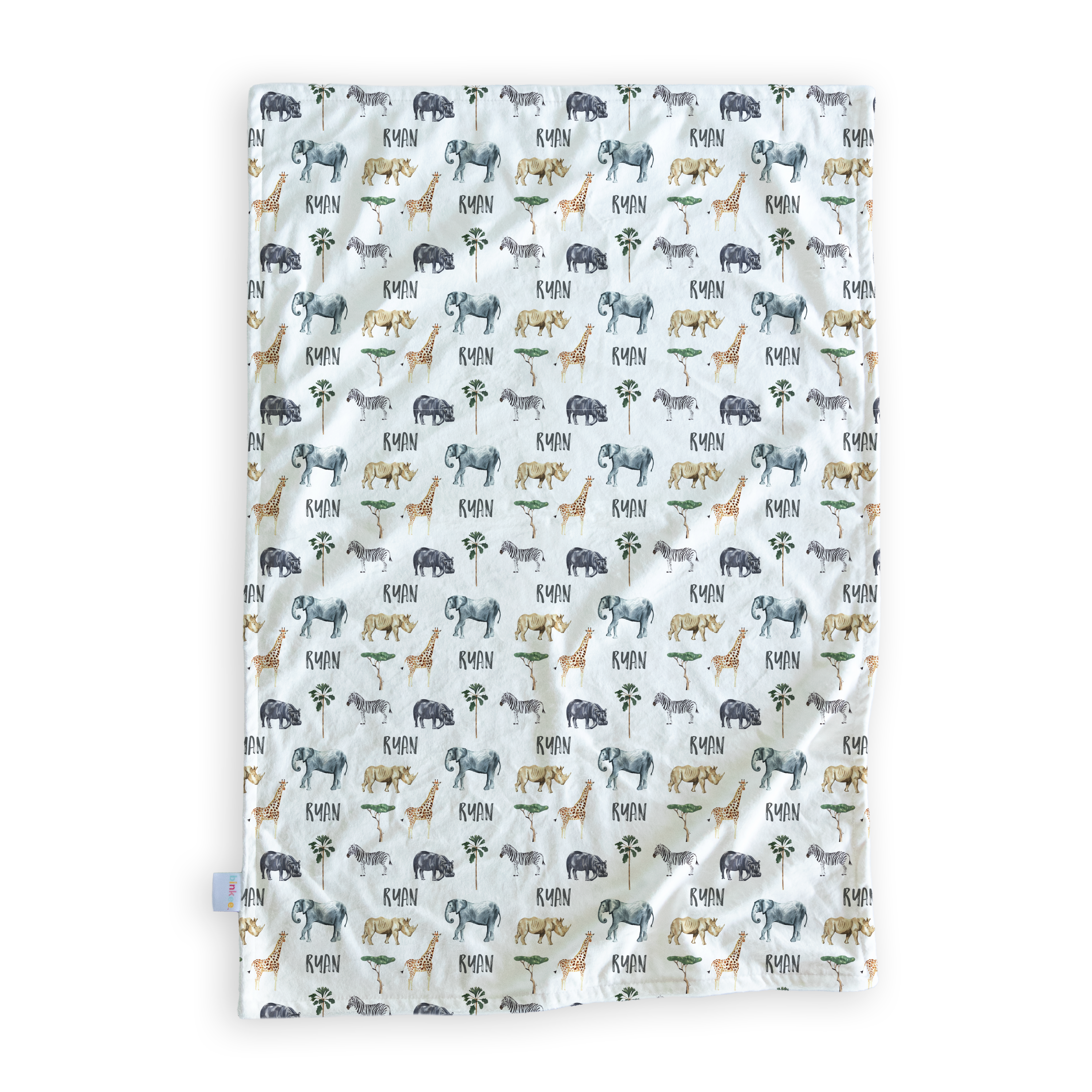 Safari - Personalised Minky Blanket