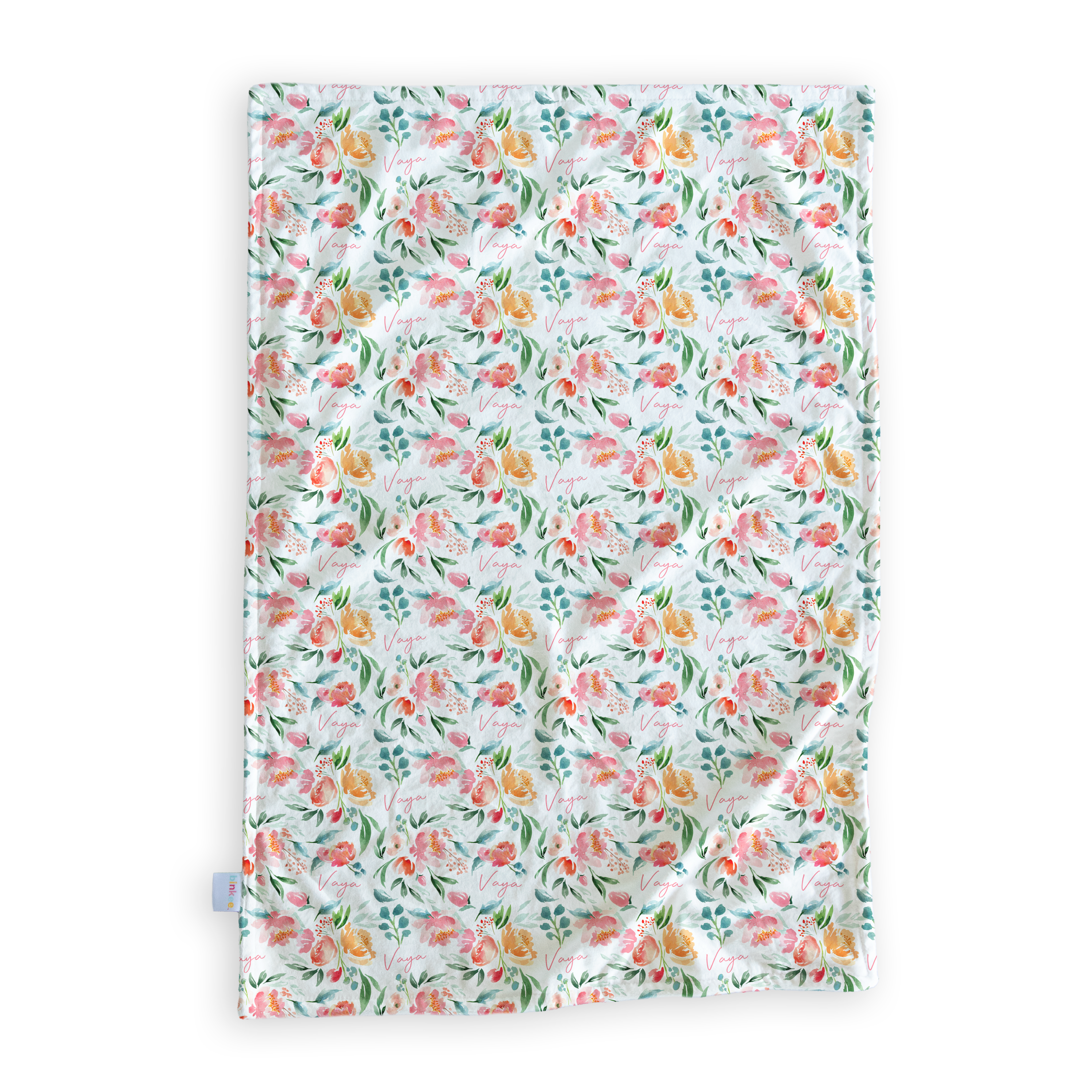 Summer Bloom - Personalised Minky Blanket
